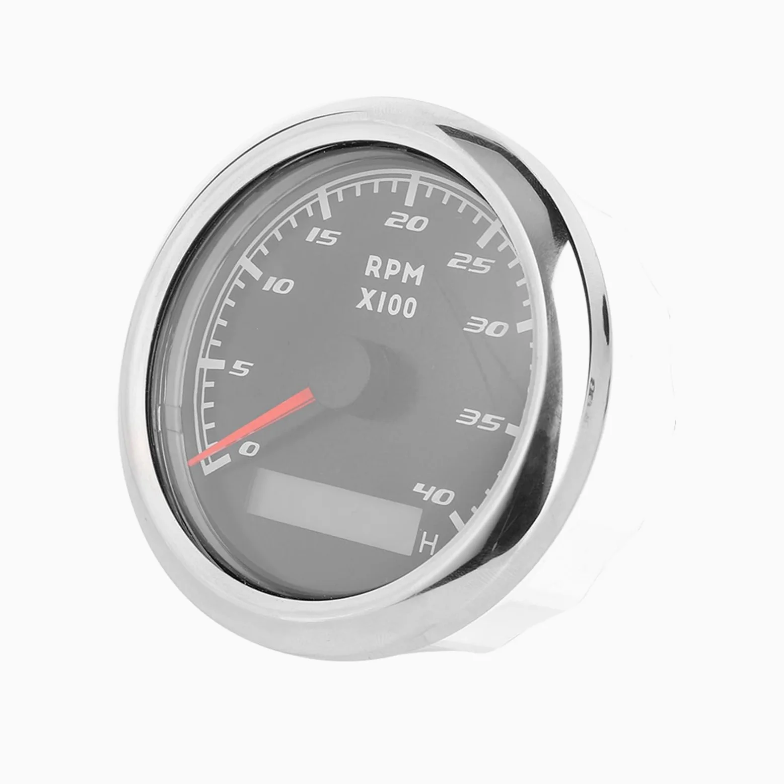 Tacómetro para barcos, medidor de tacómetro marino de 3,3 pulgadas, medidor de RPM, contador de horas LCD, contador de revoluciones, 12 V, 24 V, para salpicadero marino