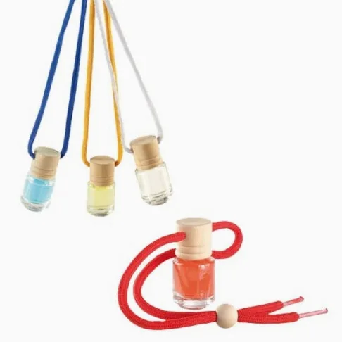DISOK Lote de 30 Ambientadores de Colgar para Coche - Cristal 5ml Aroma Océano - Ambientadores para Coches Baratos, Colgantes. Ambientadores Coche y automóviles para Recuerdos de Bodas