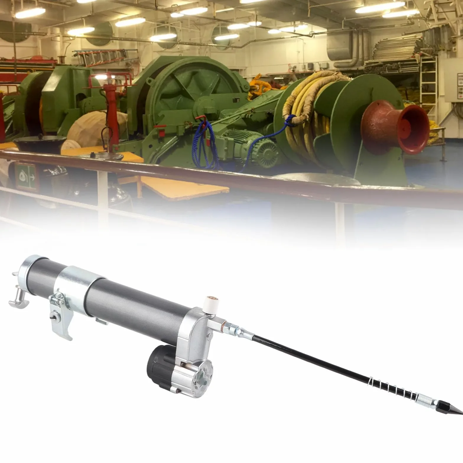 Soporte para pistola de grasa, adaptador de grasa de alta presión 12.000 Psi para taladro eléctrico, con diseño ligero de aleación de aluminio para cartucho de