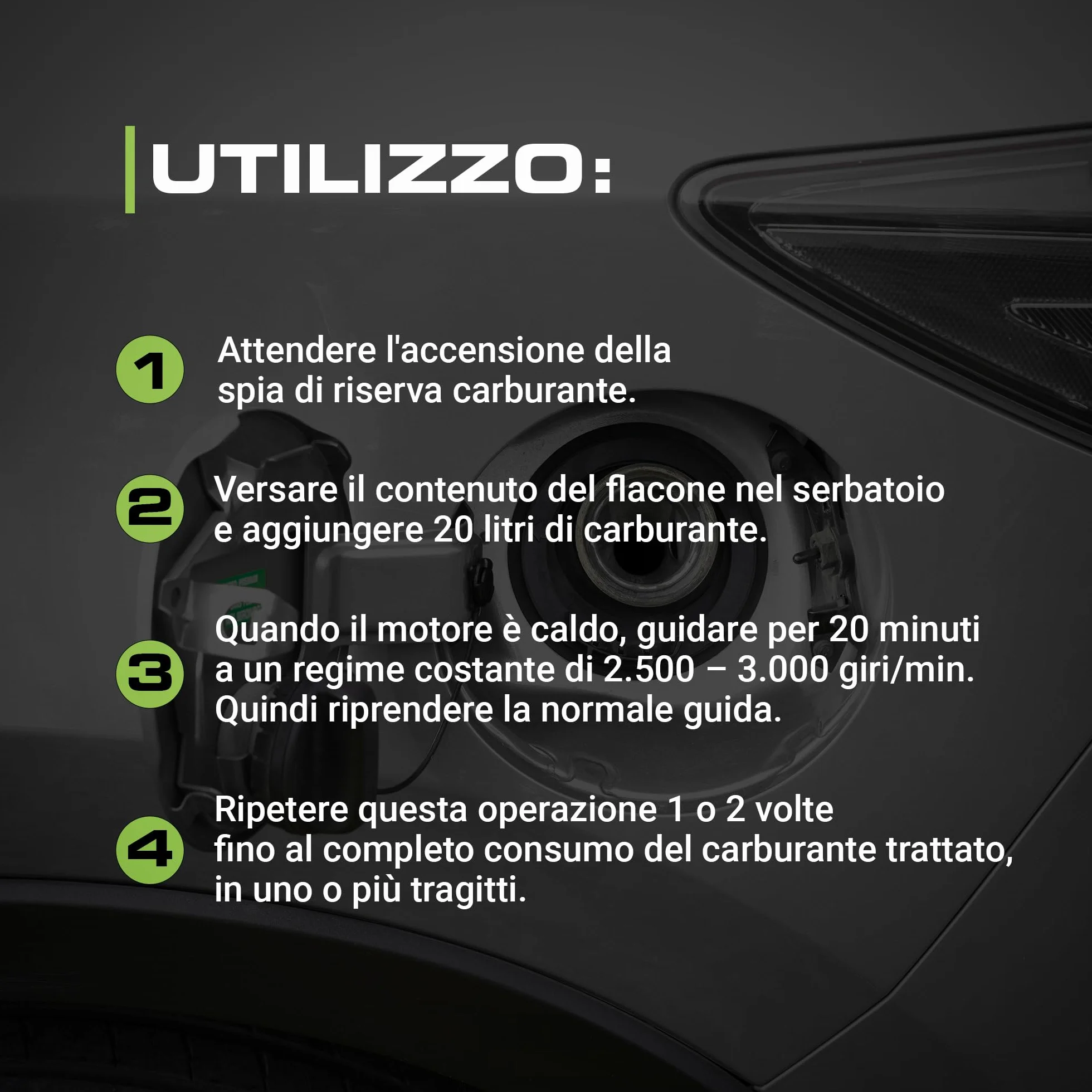 Bardahl - Limpiador 5 en 1 de gasolina | Aditivo multifuncional para la limpieza completa de motores de gasolina, aumenta la potencia y el rendimiento, 500 ml