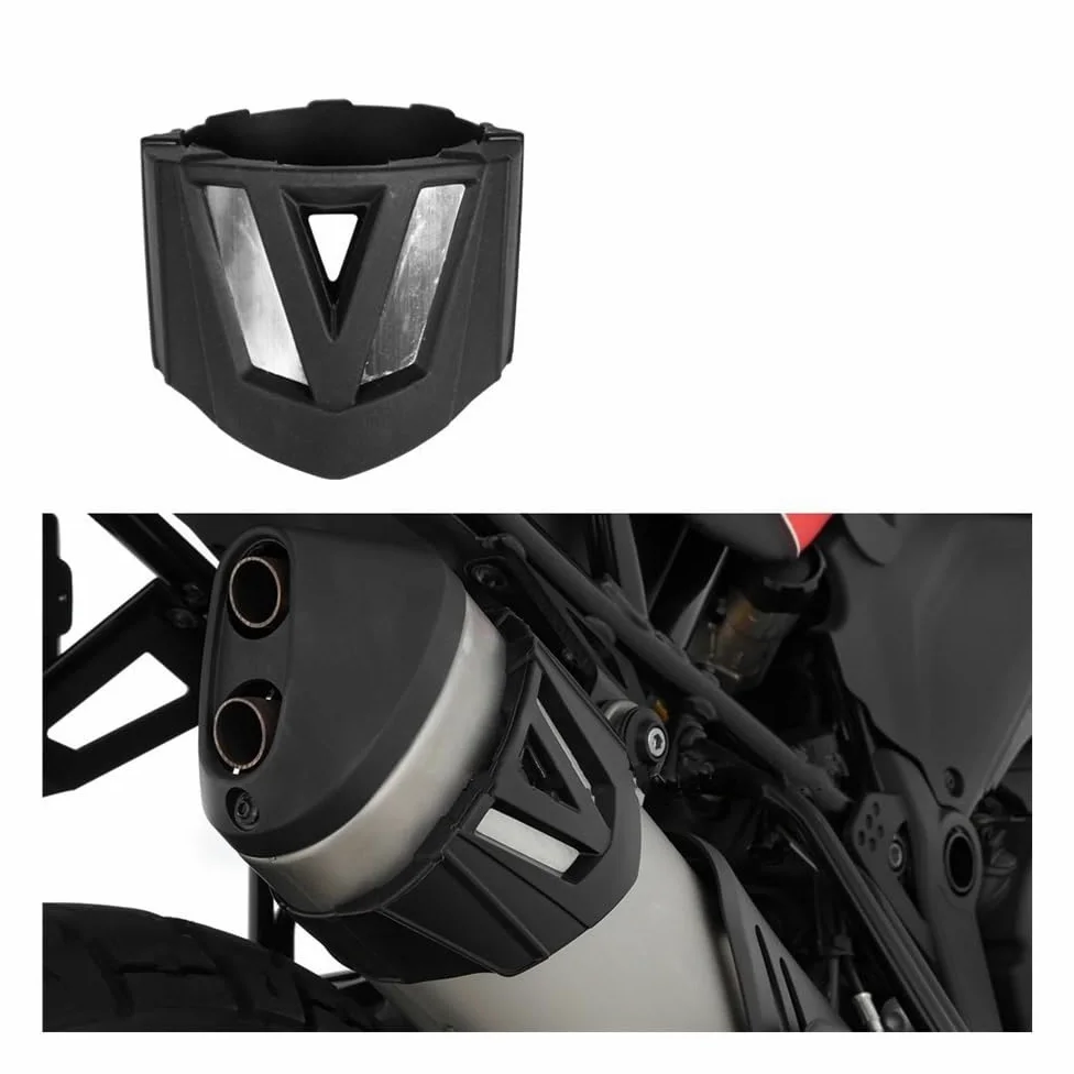 Deflectores Calor Escape para D&ucati Desert X Desert X 2022 2023-cubierta Protectora De Silenciador De Motocicleta Protector De Escape Accesorios
