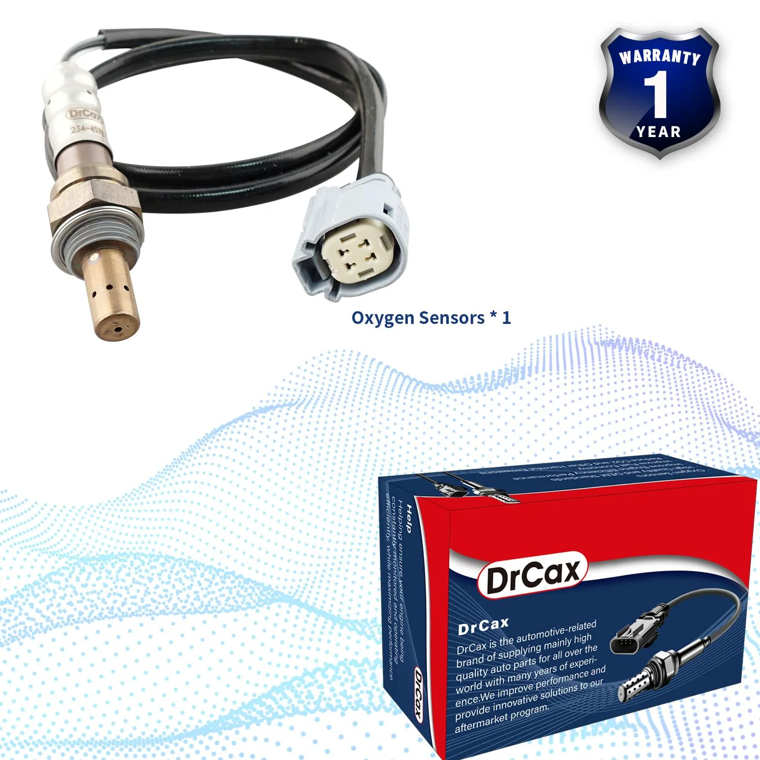 234-4578 Sensor de oxígeno O2 relación de combustible de aire calentado descendente compatible con Ford Escape Fusion C-Max Transit Connect Lincoln MKZ L4 2.0L 2.5L Reemplaza CJ5Z-9G444-B