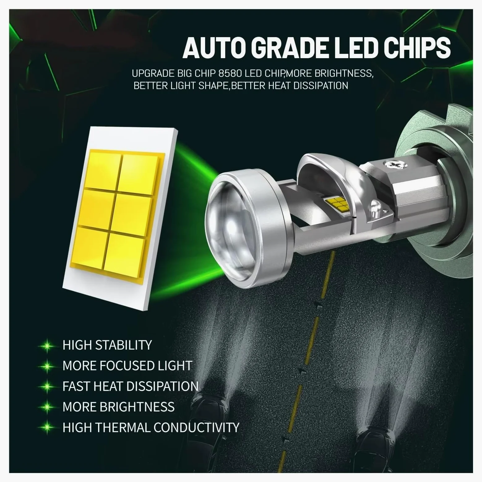 Montaje Faros H11 H4 1000W CANBUS Bombillas De Lente Proyector LED Para Coche 1200000LM Faros 9005 9006 H7 6000K Blanco 12V 24V Faro Automático