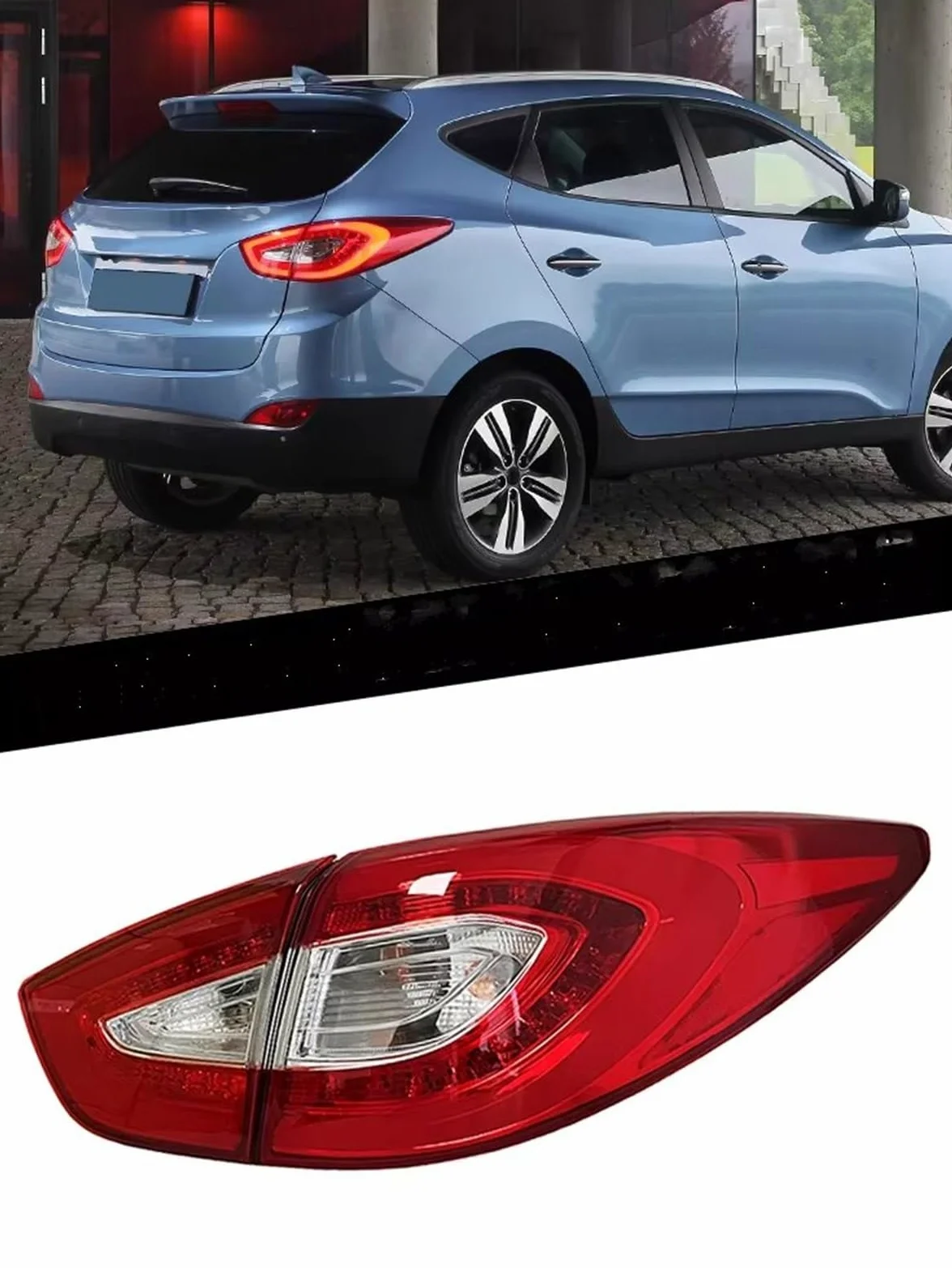 Pilotos Traseros Coche Para Hyundai Para IX35 2013 2014 2015 C: Luz Trasera De Freno Y Marcha Atrás Posición Intermitentes(Exterior derecho)