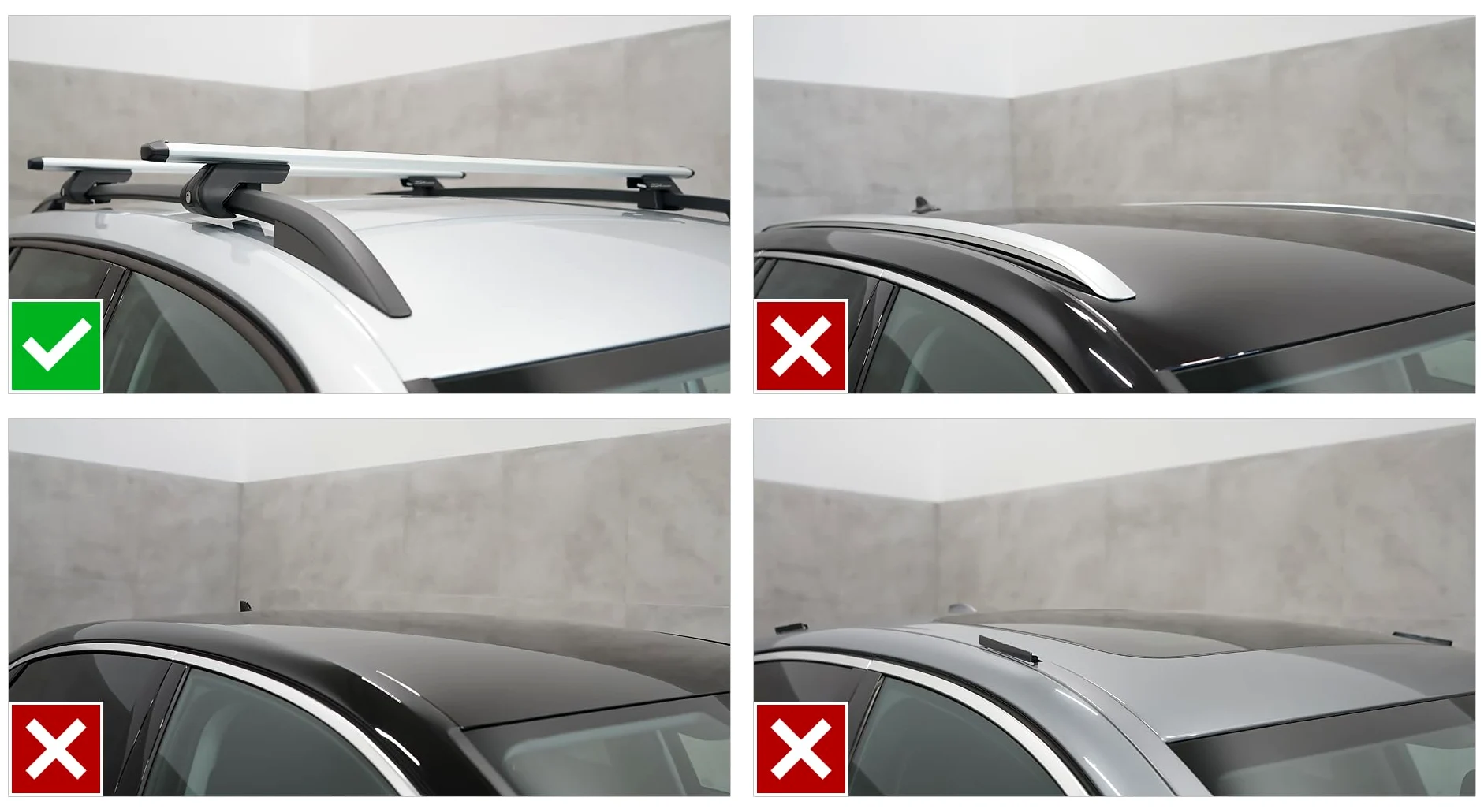 Bacas Barras de Techo RIELES Compatible con Volkswagen Touran I 1T Monovolumen 5-Puertas 2010-2014 MAX 90 kg 135 cm Aluminio