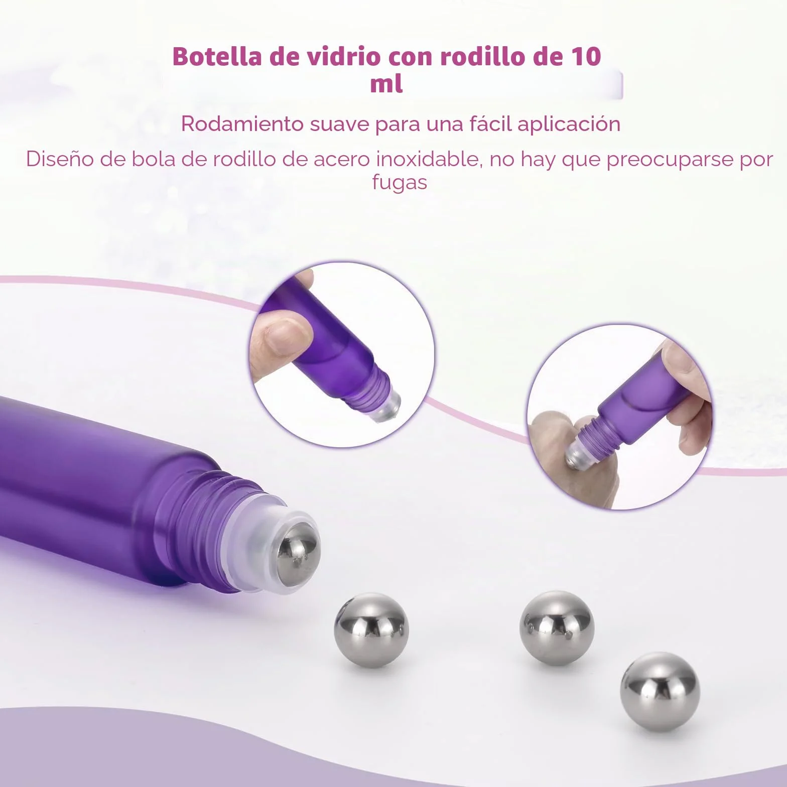 Botellas de aceite esencial 10 ml con abridor, cuentagotas y embudo, acero inoxidable