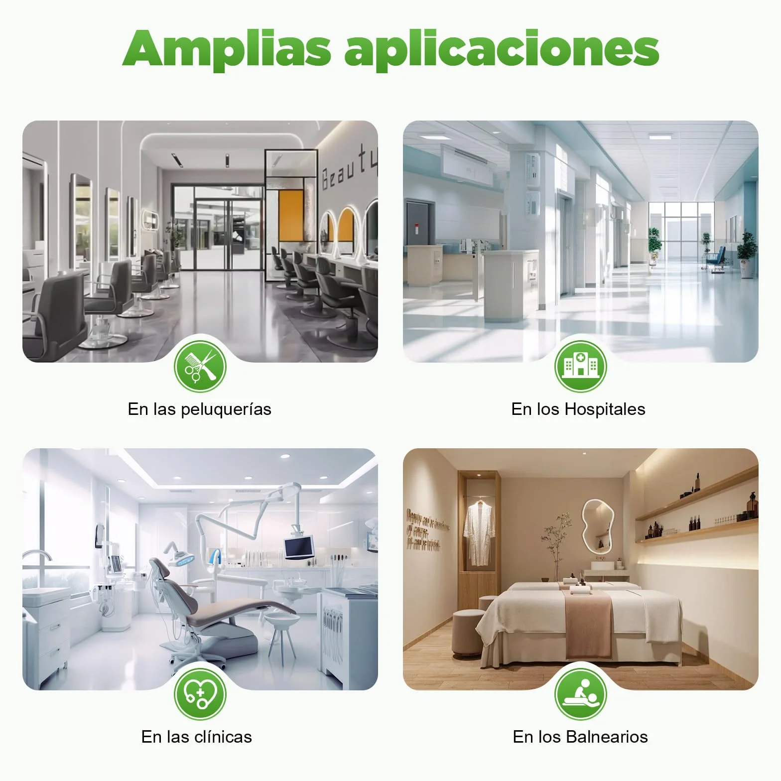 Carro de salón de belleza móvil con ruedas blanco - Soporte para herramientas de spa