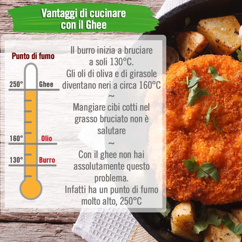 Exponatura Ghee orgánico Mantequilla clarificada 500 g