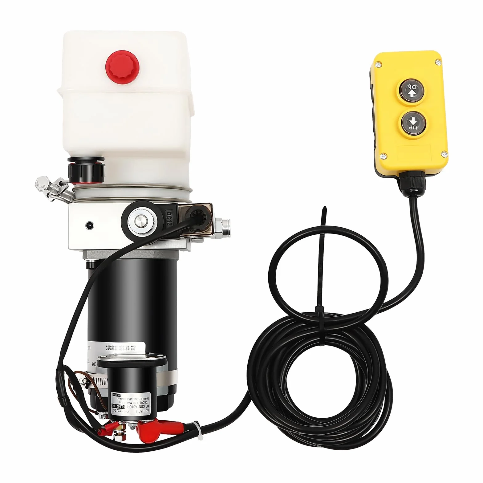 Bomba hidráulica eléctrica de 800 W, 12 V, con depósito de 1,5 L para remolques, plataformas elevadoras fijas, vehículos sanitarios, plataformas elevadoras de automóviles