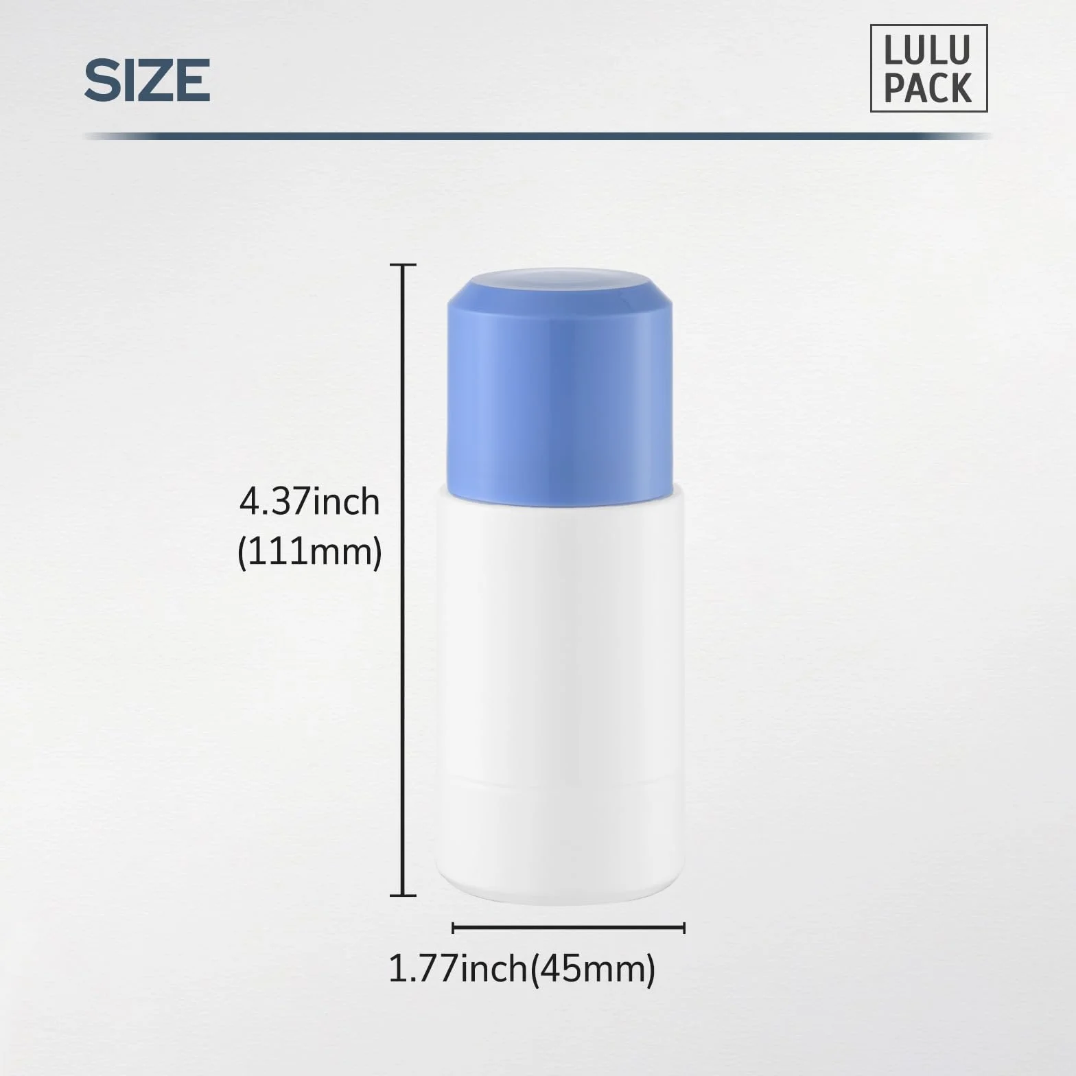 Rollerball vacío 75ml contenedor aceite esencial desodorante Roll On botellas aplicador recargable paquete de 3