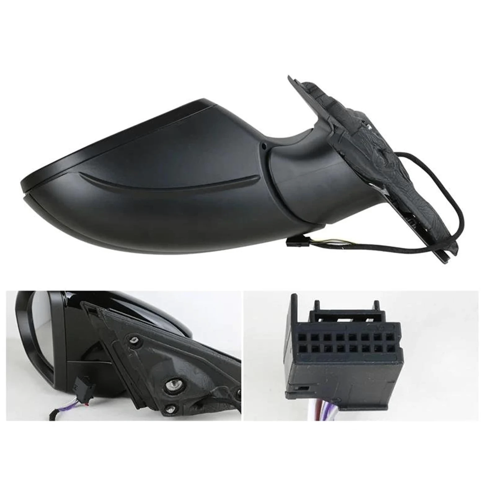 Completo Espejos Exteriores Para VW Para Jetta MK7 2019 2020 | Conjunto De Espejo Retrovisor Lateral 5+2 Pines, Versión Para EE. UU., Con Calefacción Y Alerta De Punto Ciego.