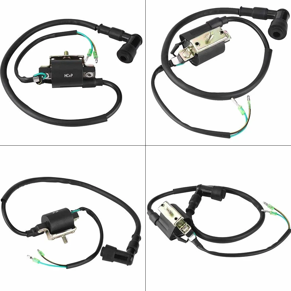 Qiilu Encendido Dirt Bike, Bobina de encendido 12 V para 50 CC 70 CC 90 CC 110 CC 125 CC Pit Dirt Bike ATV