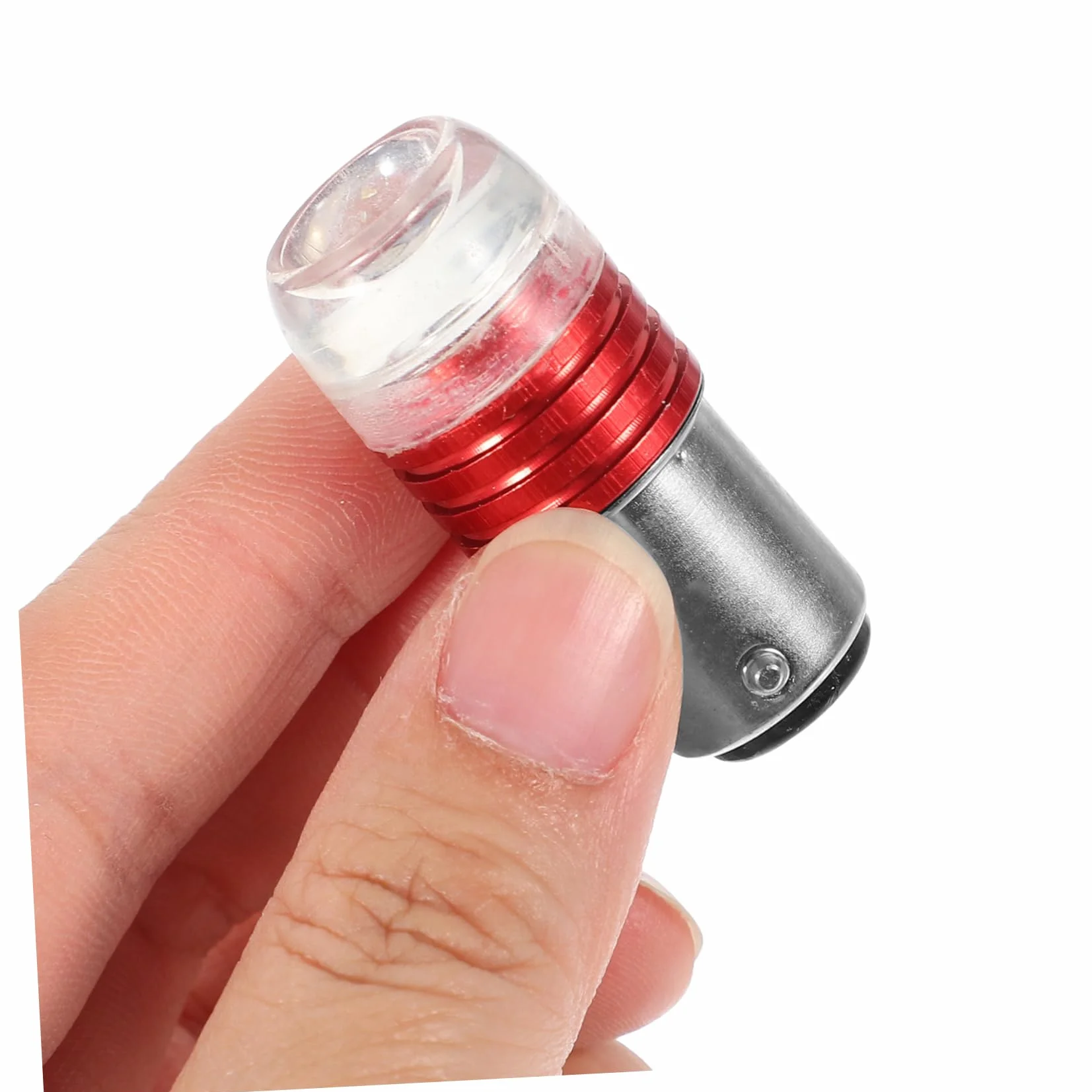Bombillas LED Traseras Rojas para Motocicleta Eléctrica 12v 3w, Aleación de Aluminio y Vidrio, Excelente Visibilidad y Rendimiento Fiable, Paquete de 2 Unidades