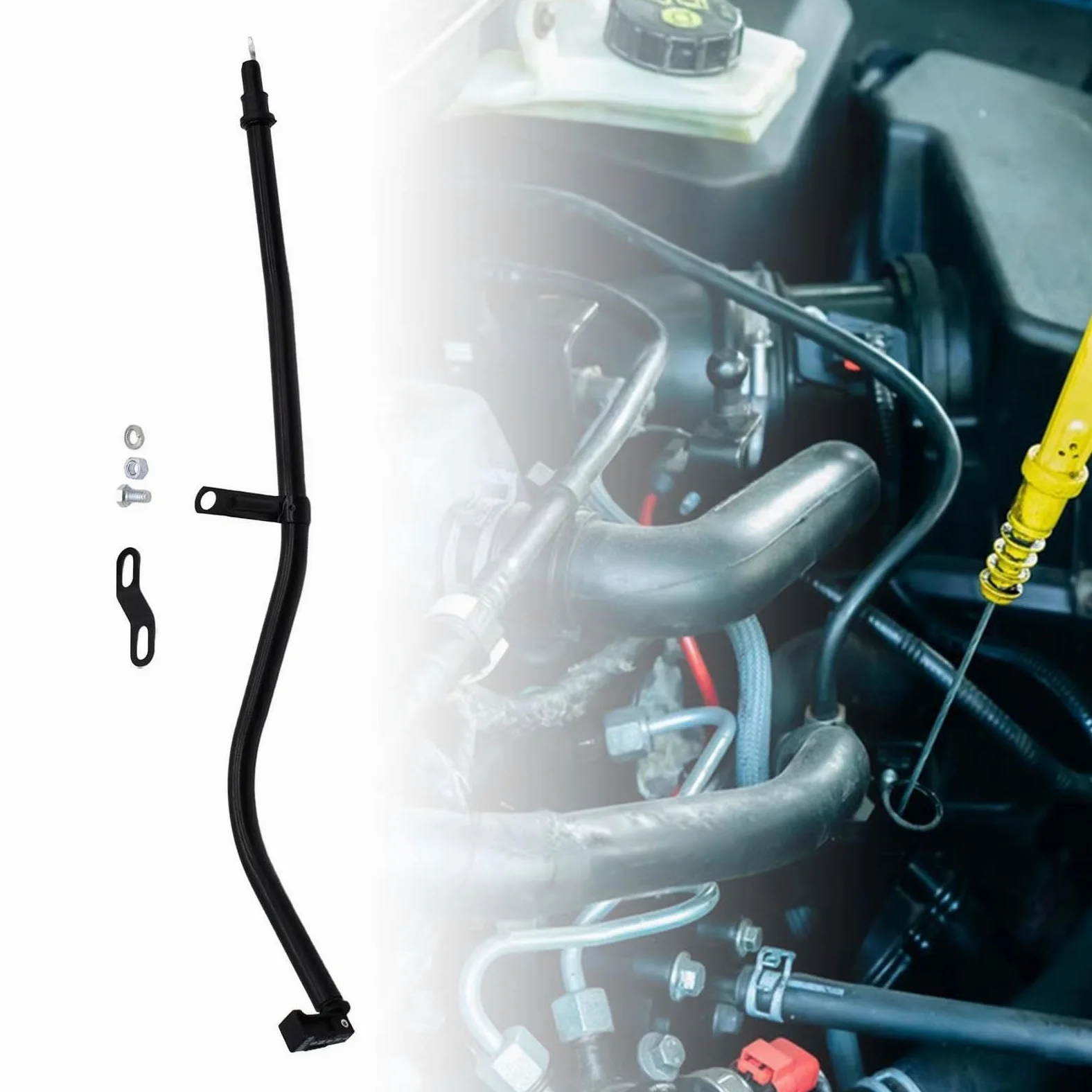 Varilla de Aceite de Motor para 700R4 para vehículos 4L60E Transmisiones Aceite de Motor Componentes del Motor Varilla medidora Piezas de Repuesto Flexible
