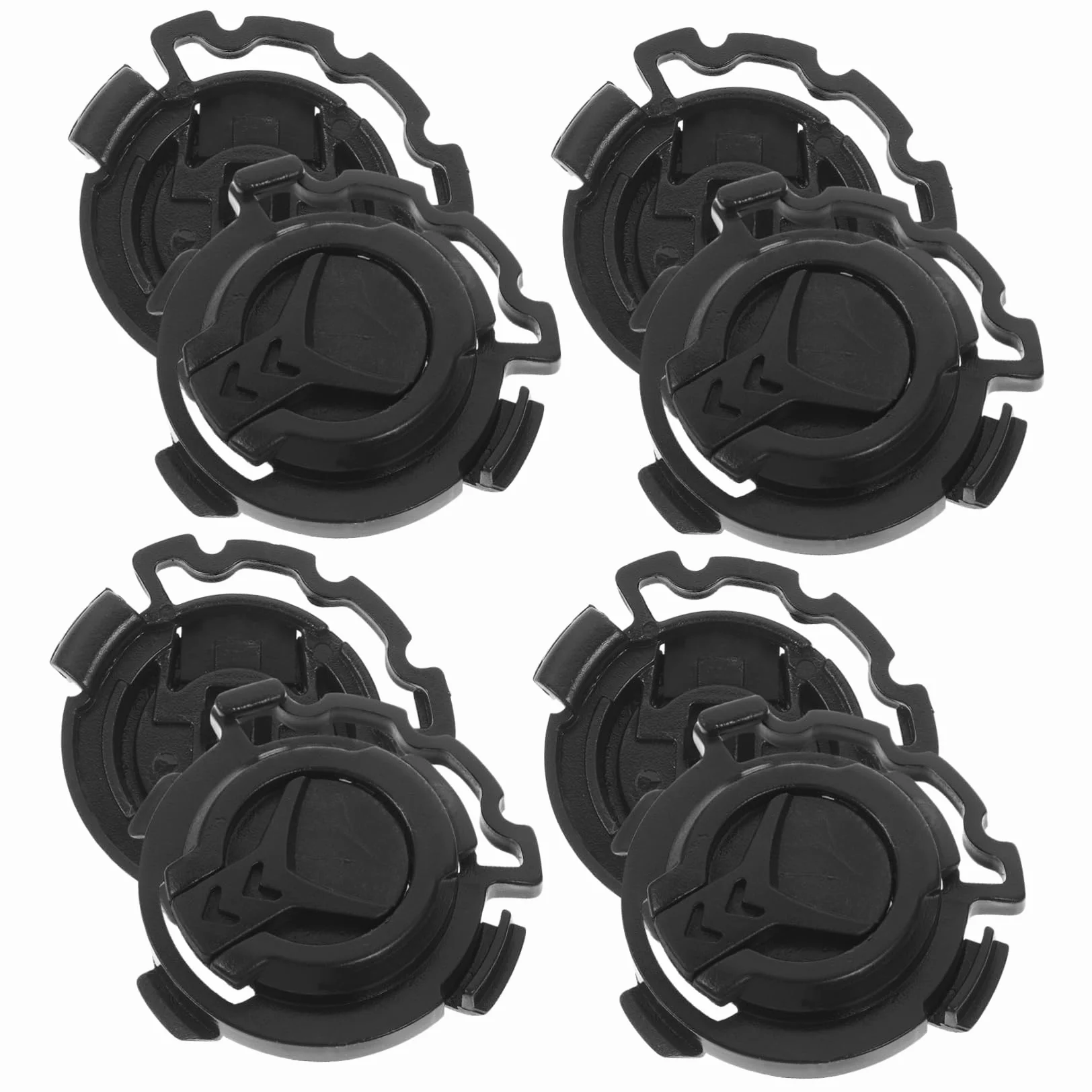 Hebillas de Bloqueo en Color Negro para Visera de Casco de Moto para Mejorar la Seguridad y Fijación del Casco Accesorio de Plástico Resistente 4 Pares