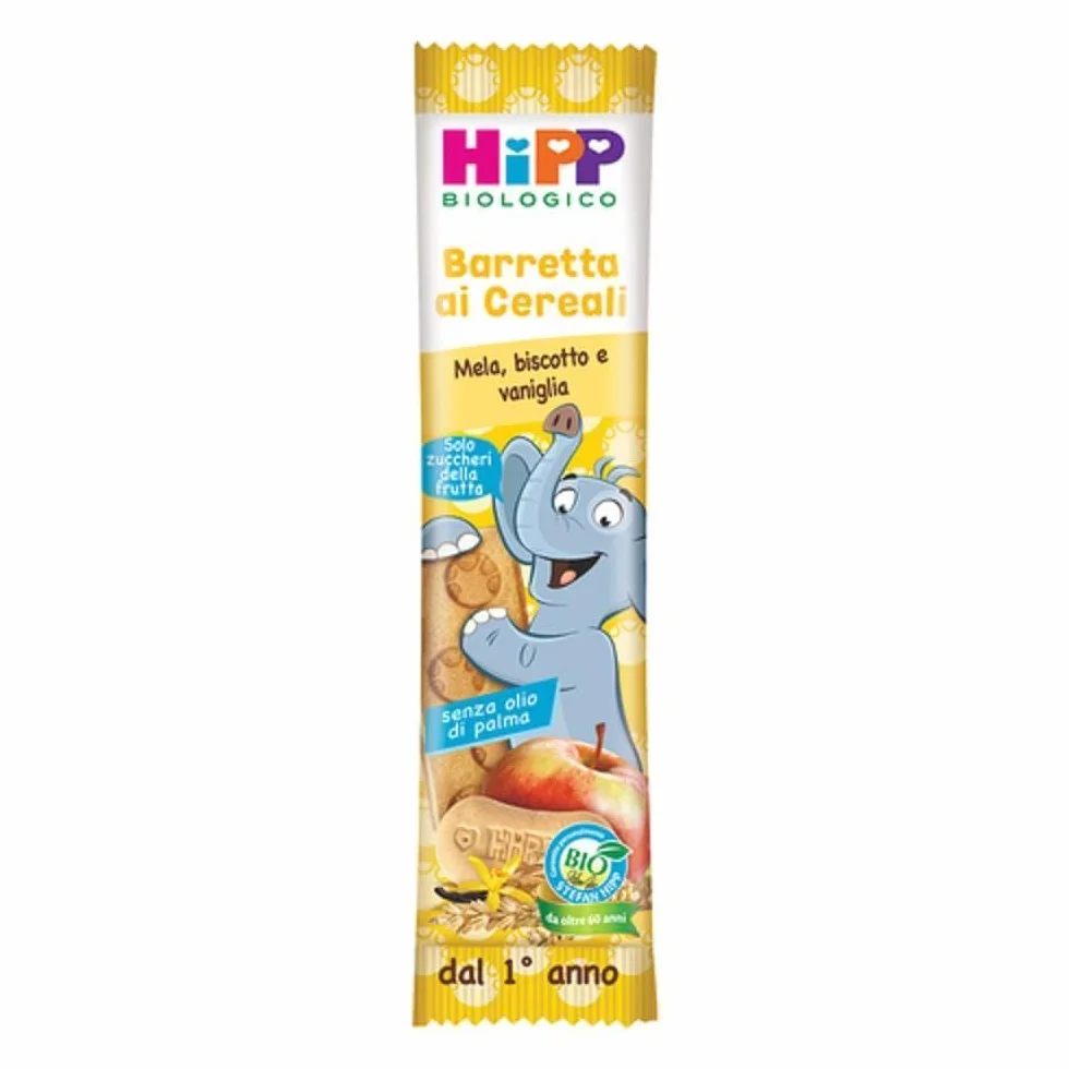 Hipp Bio Barretta ai Cereali Mela Biscotto e Vaniglia 20g