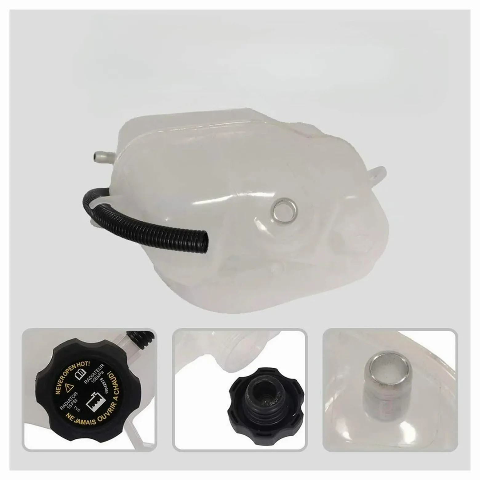 para Chevrolet Equinox 3 4/3 6L 2006-2009 Tanque de recuperación de refrigerante del Sistema de refrigeración del Motor con Tapas 15835020 Depósito de expansión