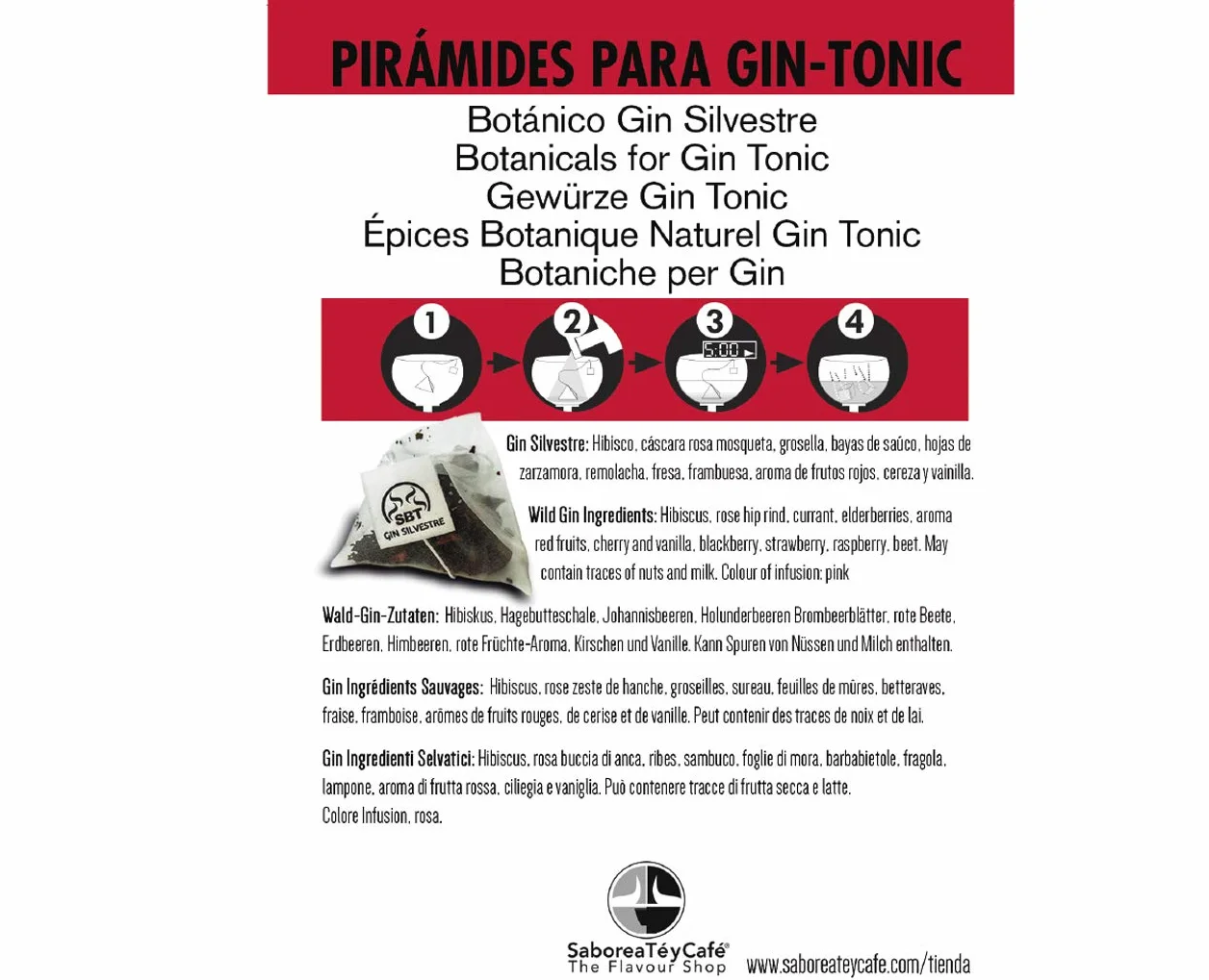 Botánicos Silvestres para Gin Tonic Especias para Cócteles Aromatizante Natural - 12 unidades
