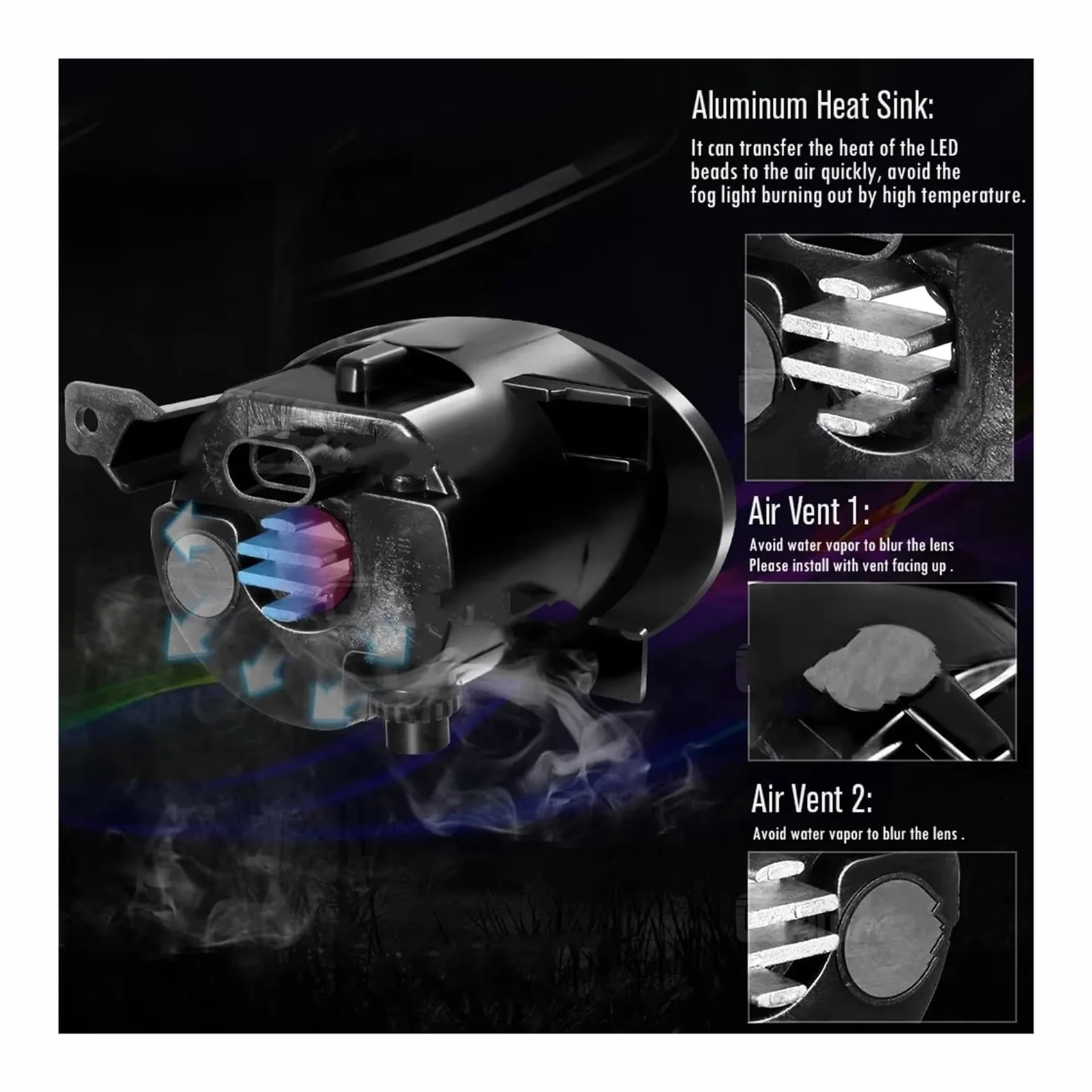 Genérico Antiniebla LED Para VW vGolf Mk6 Para Tiguan Para Caddy Decodificador Canbus 30 W 9006 Conjunto Faros Parachoques Delantero Faros Antiniebla