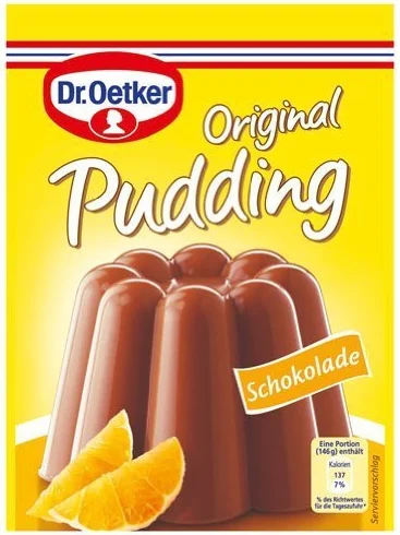 Dr. Oetker Pudín de chocolate original - 3 PC
