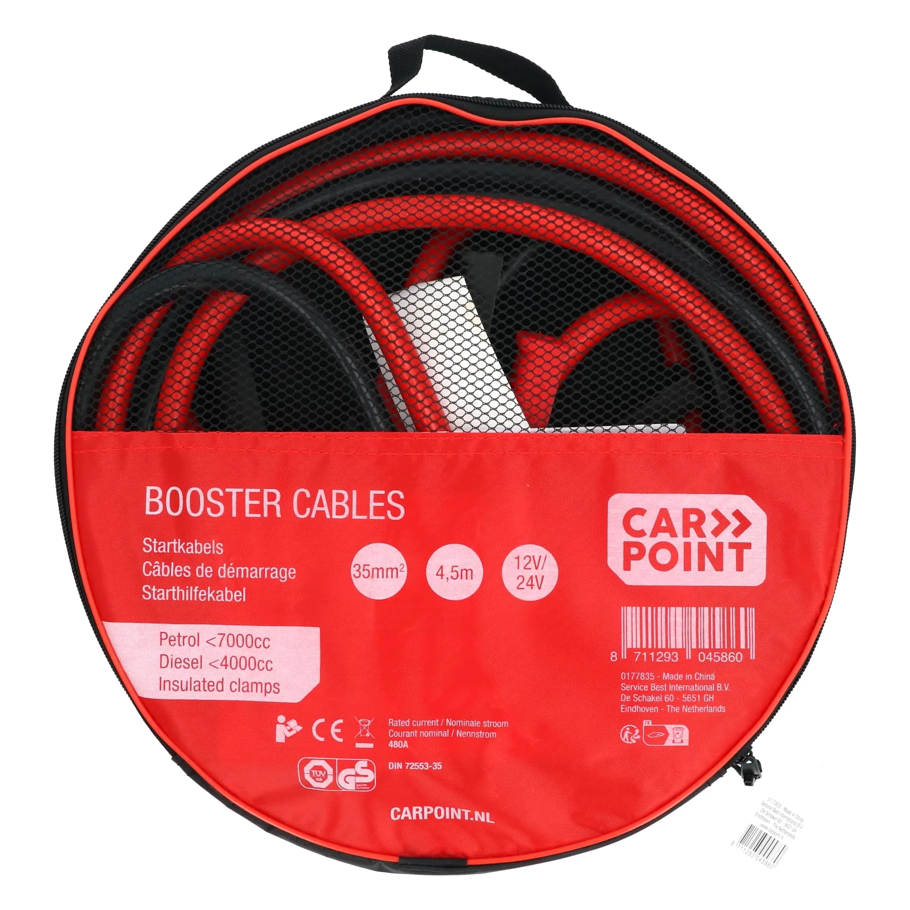 Carpoint 0177835 Starthilfekabel 35 mm 2 TUV/GS/DIN 4.5 M
