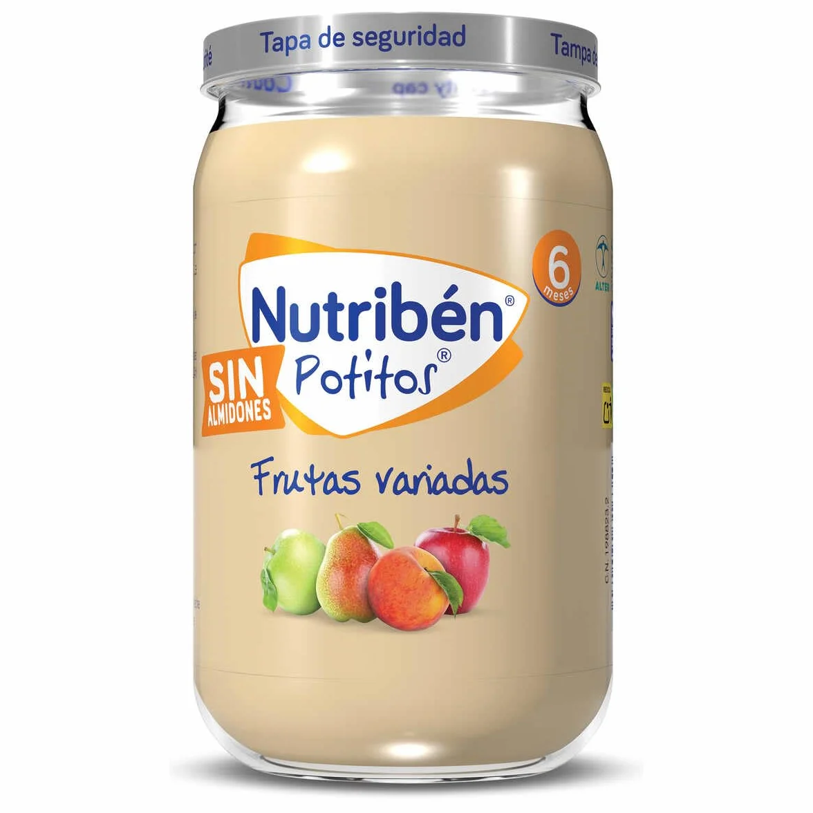 Nutribén Pack 24 Potitos variados Arroz con Pollo Menestra Verdura con Pollo y Ternera Guisantes zanahorias merluza Frutas Variadas 6 Meses 24x235gr