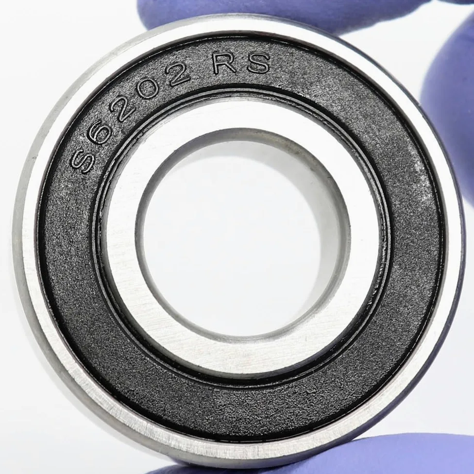 Reemplazo de rodamientos 10 Uds S6202RS rodamiento 15 * 35 * 11mm ABEC-3 440C acero inoxidable S 6202RS rodamientos de bolas 6202 rodamiento de bolas de acero inoxidable