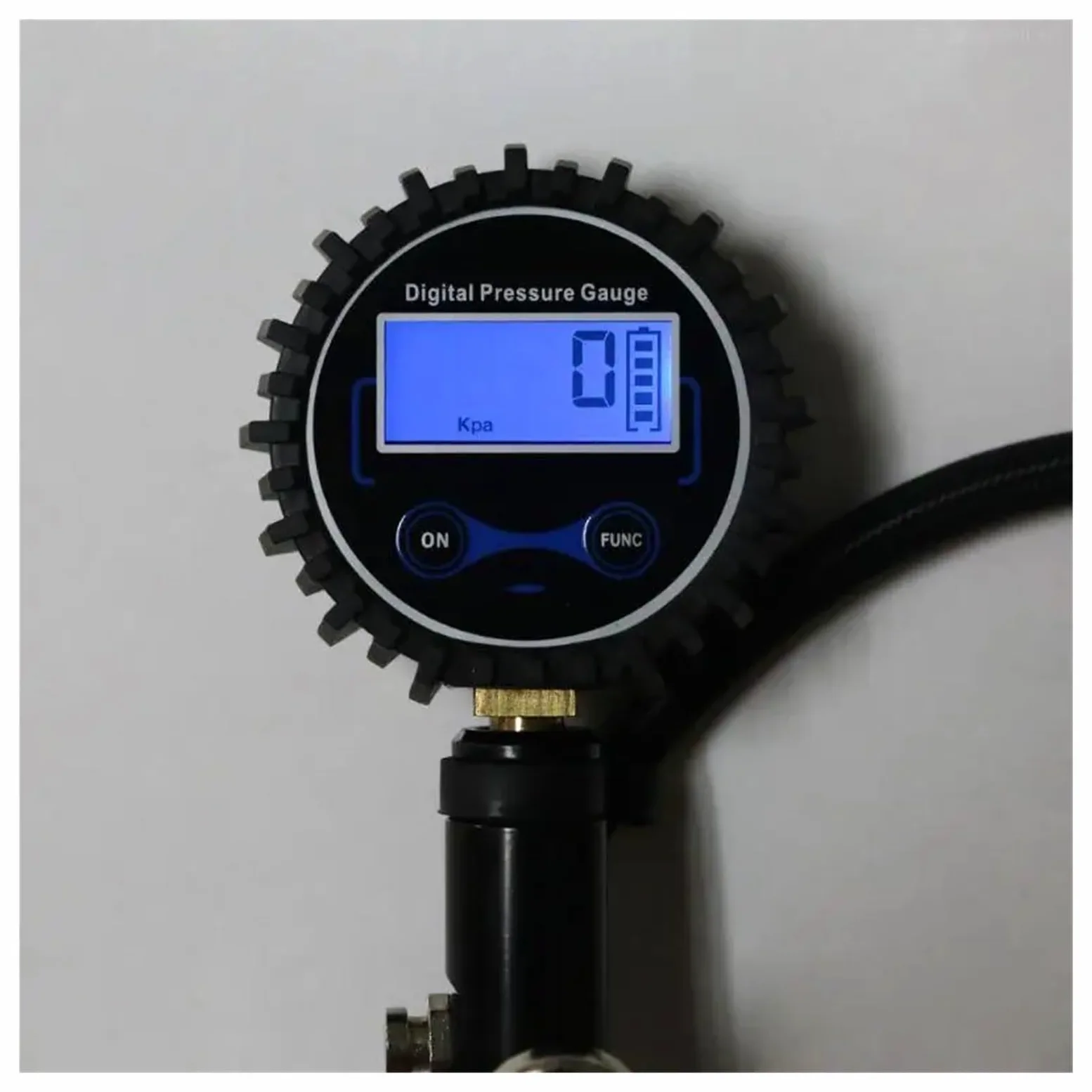 Inflador de neumáticos digital con manómetro, disponible for uso nocturno, for trabajo pesado, 0-200 F1FB