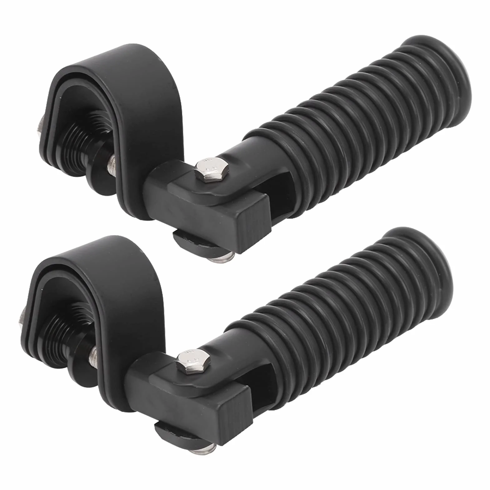 Estriberas de Motocicleta de 7-1 / 2 Pulgadas, Resistentes a la Corrosión para Motocicleta con Protectores de Barra de Choque de Motor de Carretera de 25 Mm / 1 Pulgada Pedales/reposapiés y accesorios