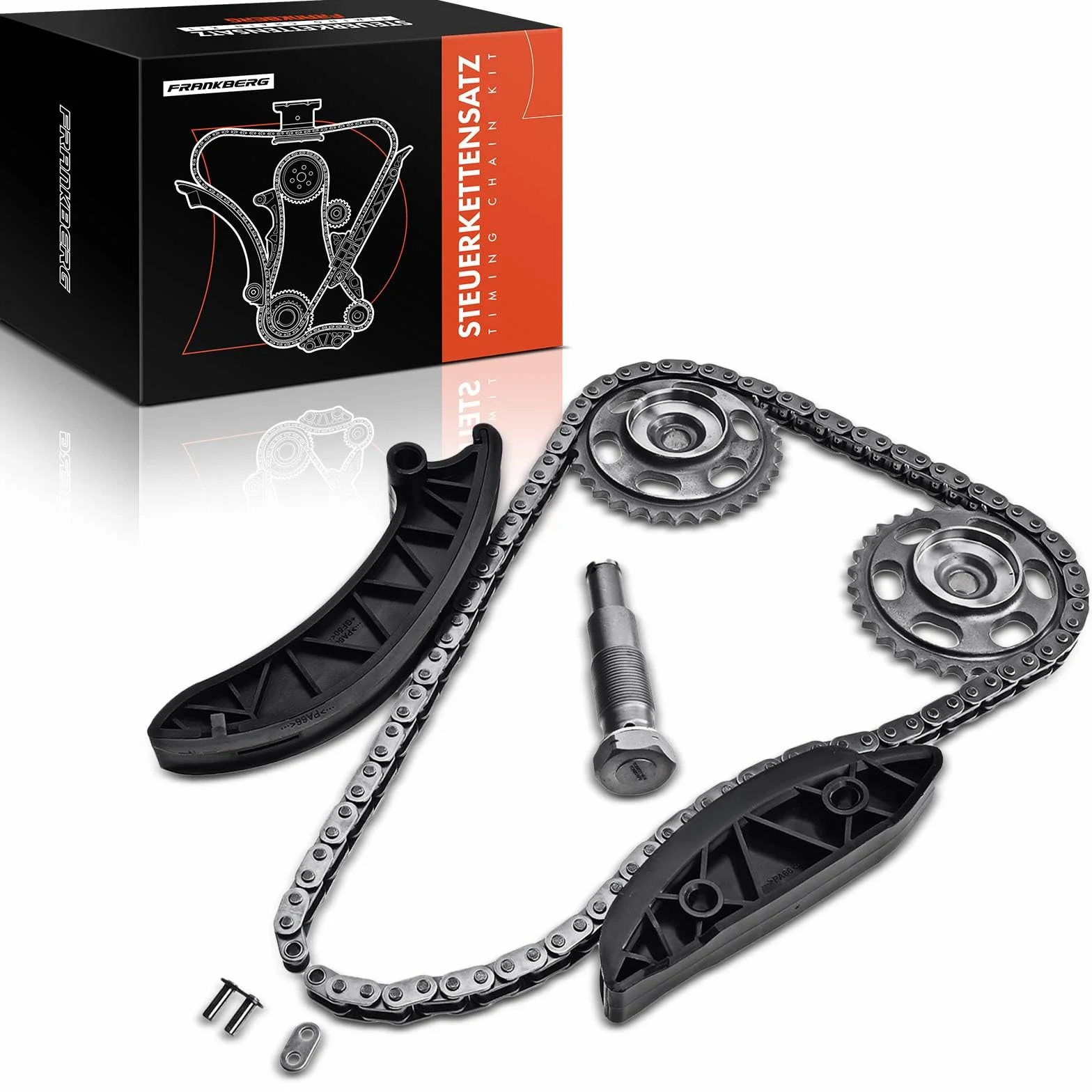 Frankberg Kit de cadena de distribución A6510520000 | Compatible con: Autobús Vito W639, Viano W639, Clase S V222 W222 X222, GLC X253, Sprinter 35-T Caja B906, Clase M W166