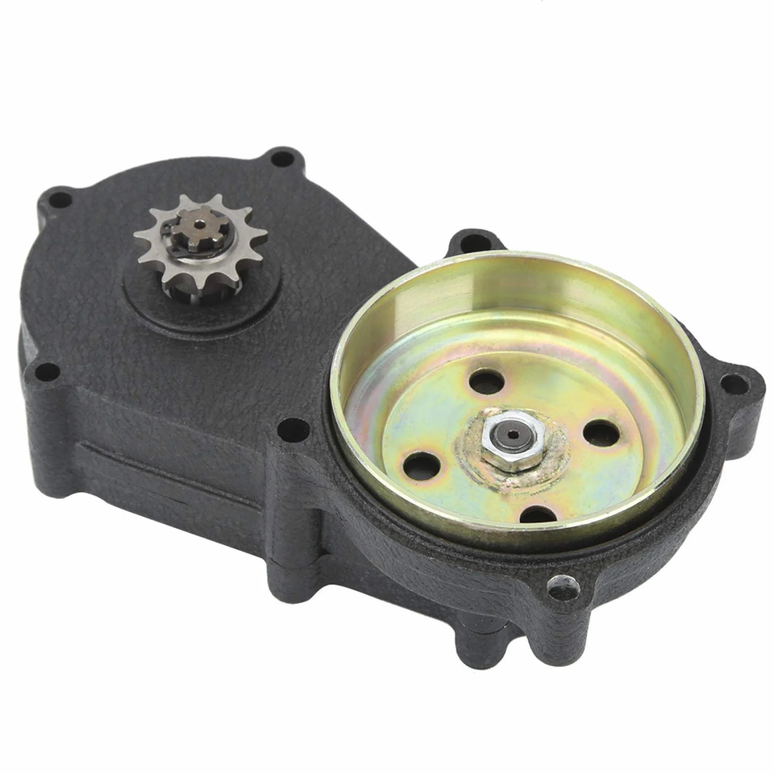 Caja de engranajes de doble cadena, 11T T8F doble cadena 47/49CC Caja de engranajes de tambor de embrague de motor apta para 2 tiempos Chino Minimoto Baby Kid