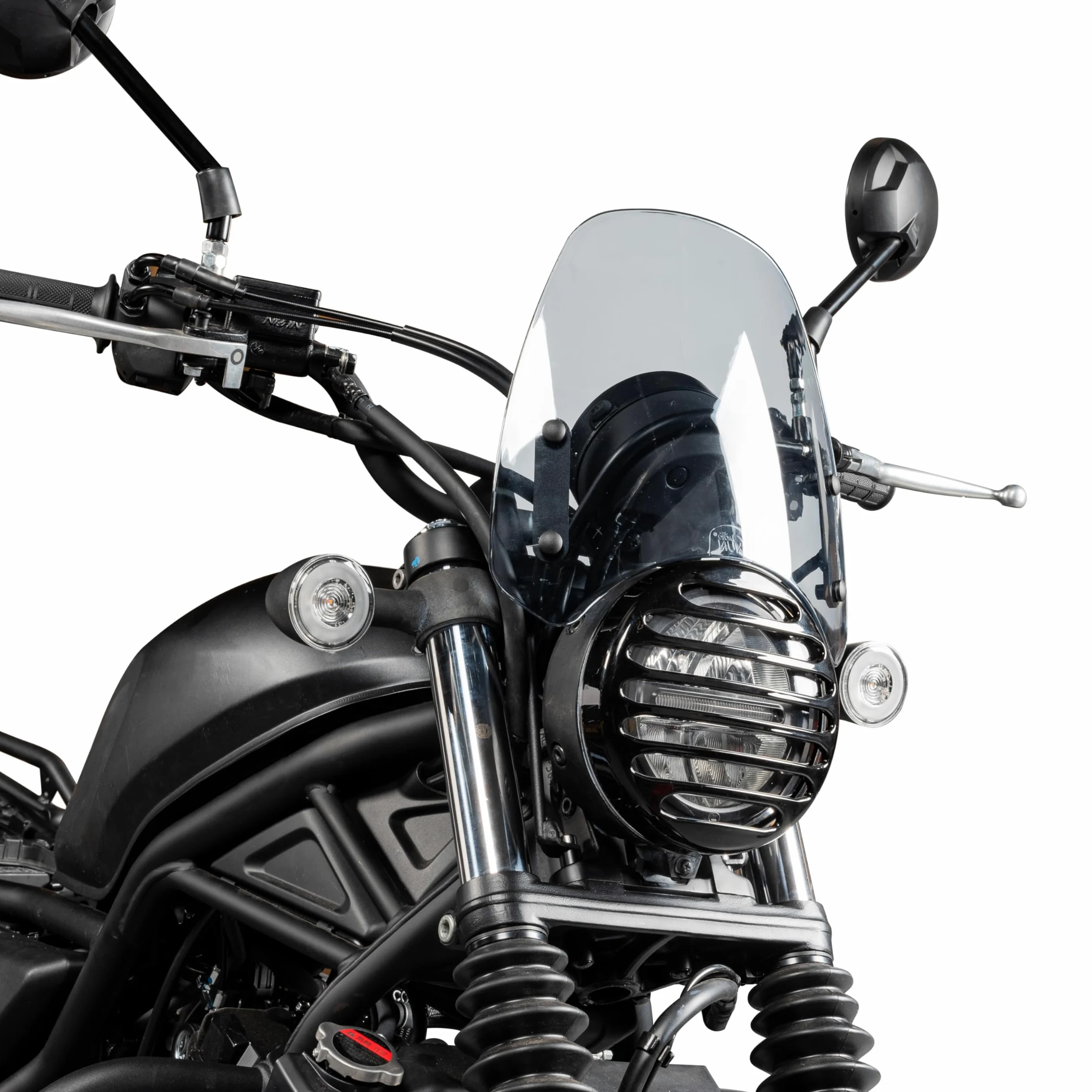 Deflector Viento Parabrisas Carenado Delantero Motocicleta Compatible con CL300 2023 CL500 2023 2024 CL 300 500 Lunas y Deflectores de Viento Moto Protector Pare-brise Visor (Humo Gris)