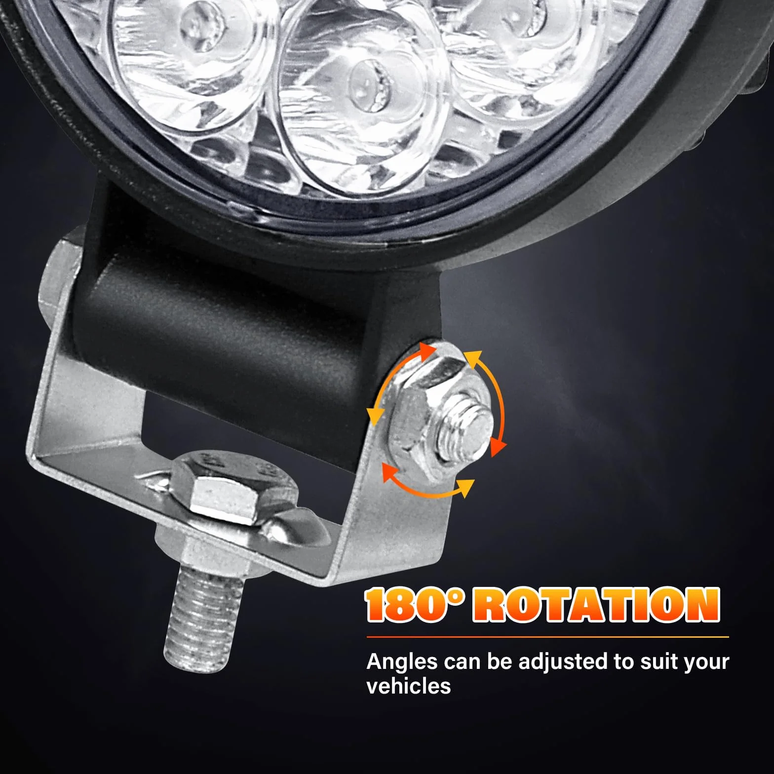 RIGIDON 10 focos de trabajo LED, 3,2 pulgadas, 42 W, mini faros de profundidad, Spot luces de trabajo LED 12 V 24 V 6000 K focos antiniebla para Off Road Offroad Offroad Coche Tractor Camión SUV ATV