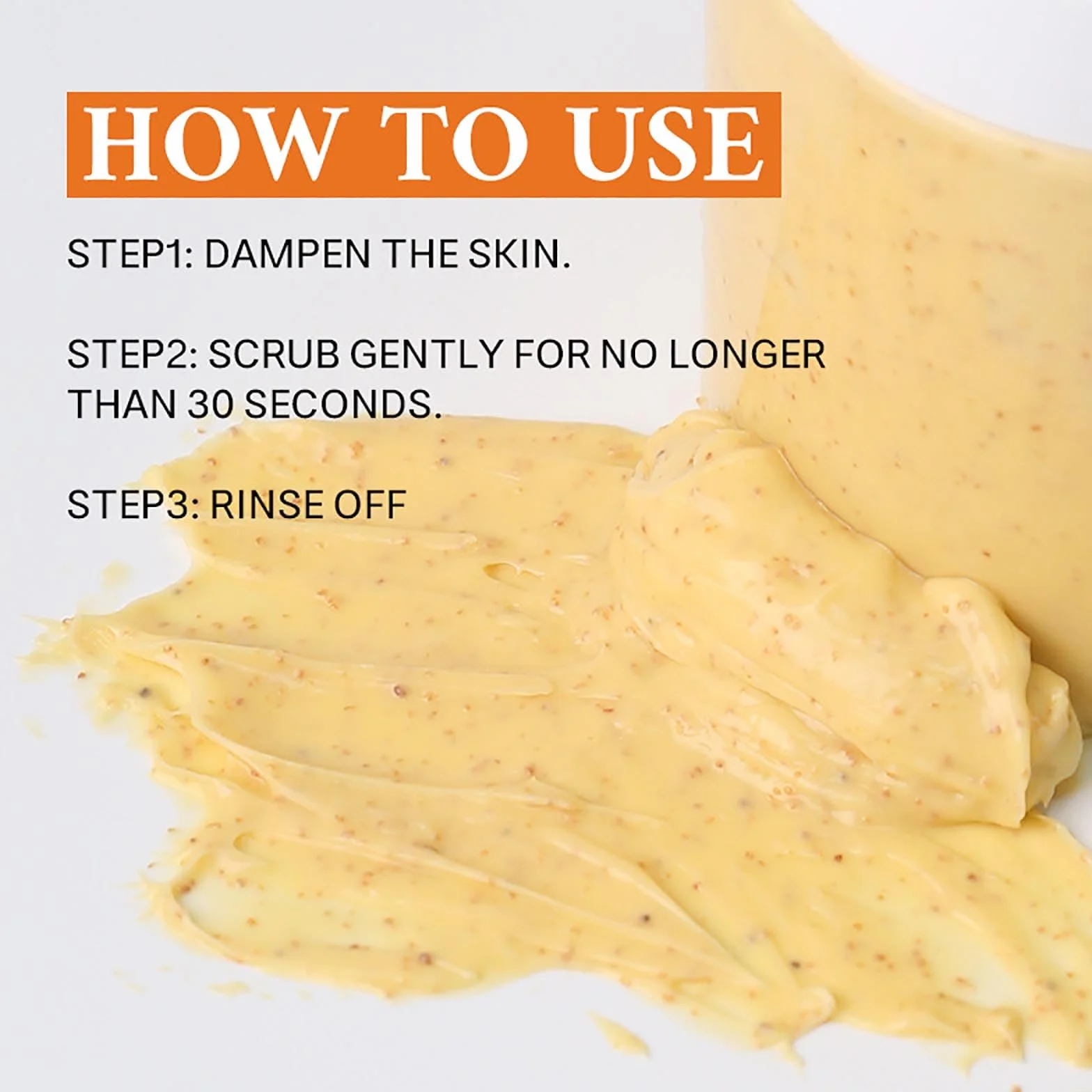 Exfoliante corporal orgánico de cúrcuma y vitamina C, limpieza profunda para eliminar piel muerta (100 g)
