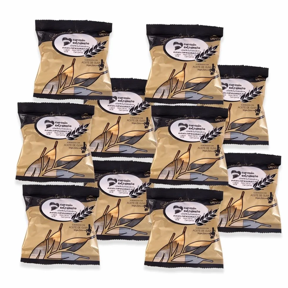 BOLSAS Picos de Pan Artesanos Gourmet Corazón Extremeño