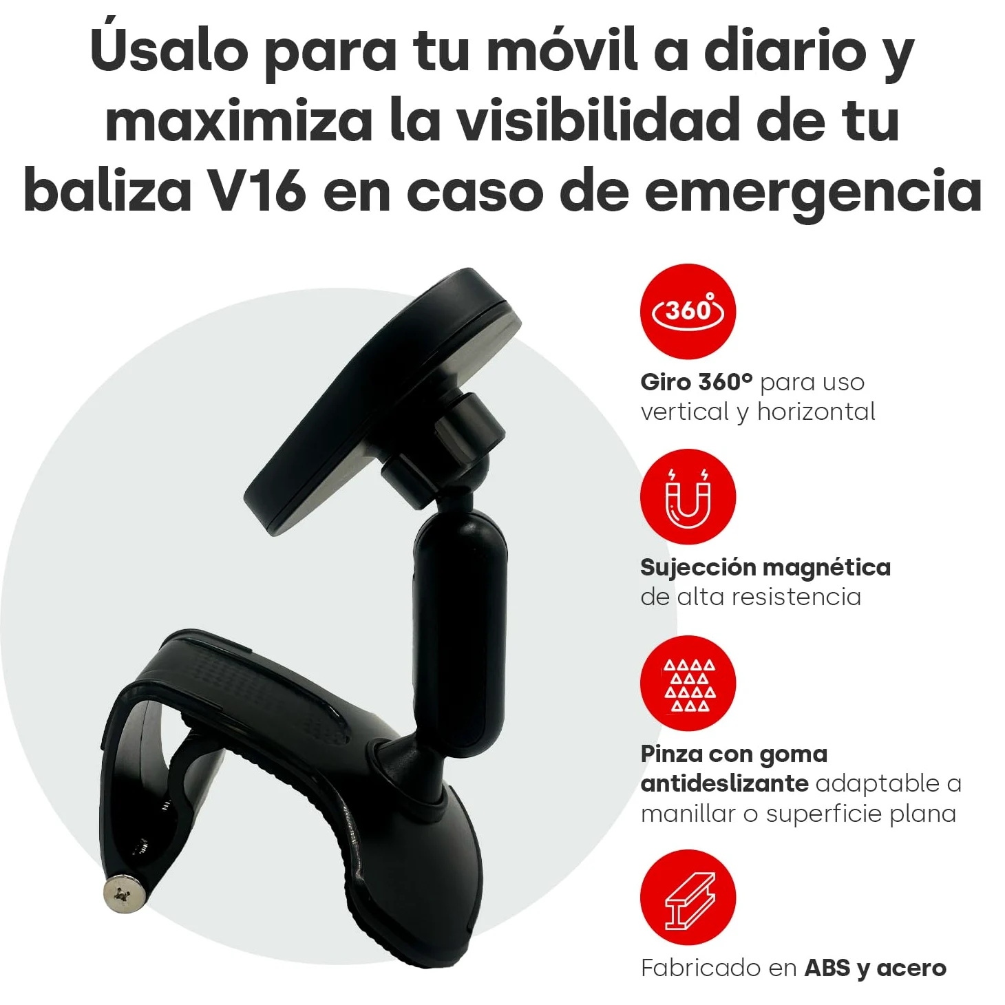 help flash IoT Pack baliza Soporte Magnético