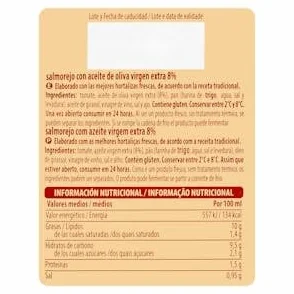 Hacendado Salmorejo fresco Botella 330 ml Pack 2