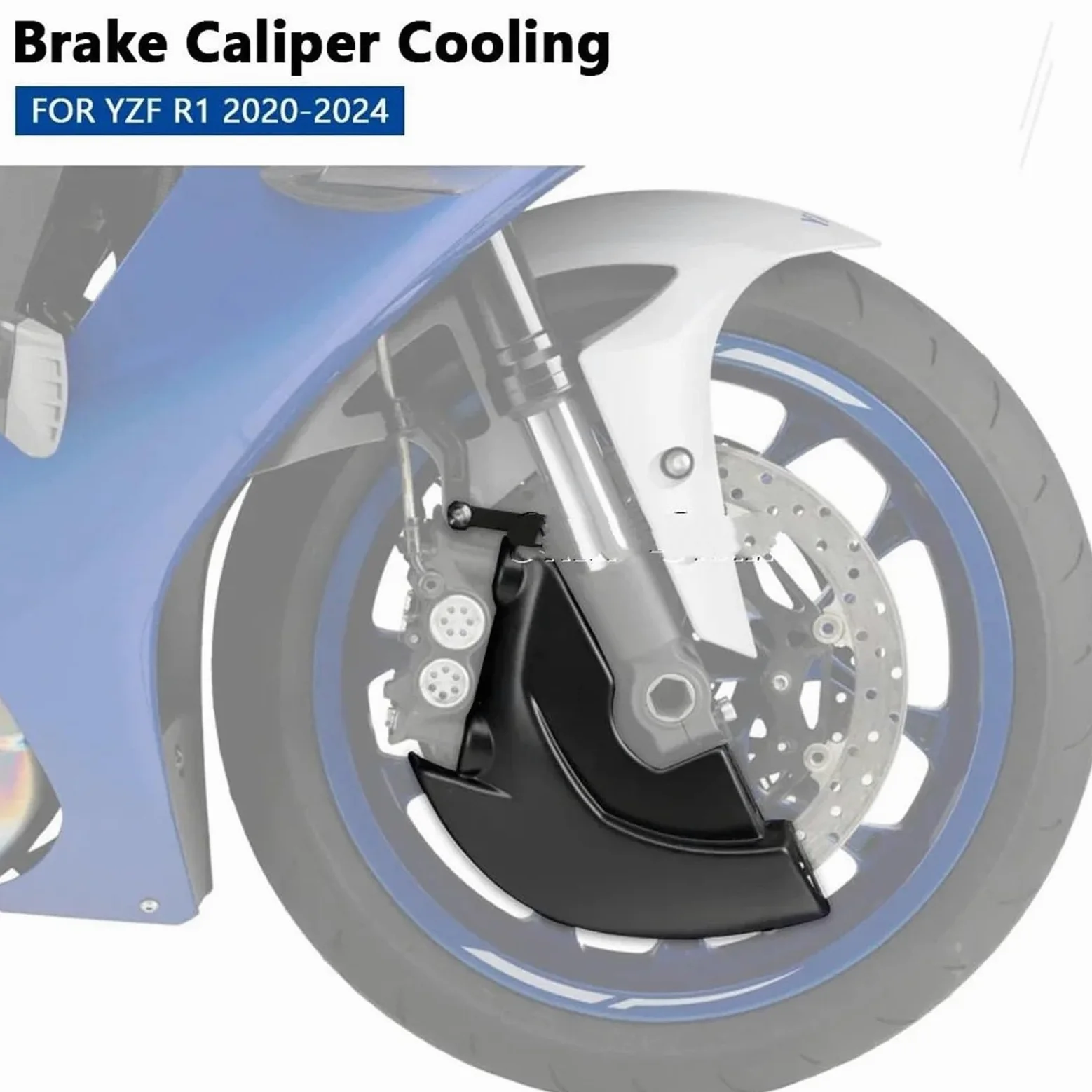 Refrigeración de Pinza de Freno Protector de refrigeración por Aire para Pinza de Freno de Motocicleta, Compatible con Yamaha YZF R1 YZF-R1 YZFR1 2020 2021 2022 2023 2024 2025