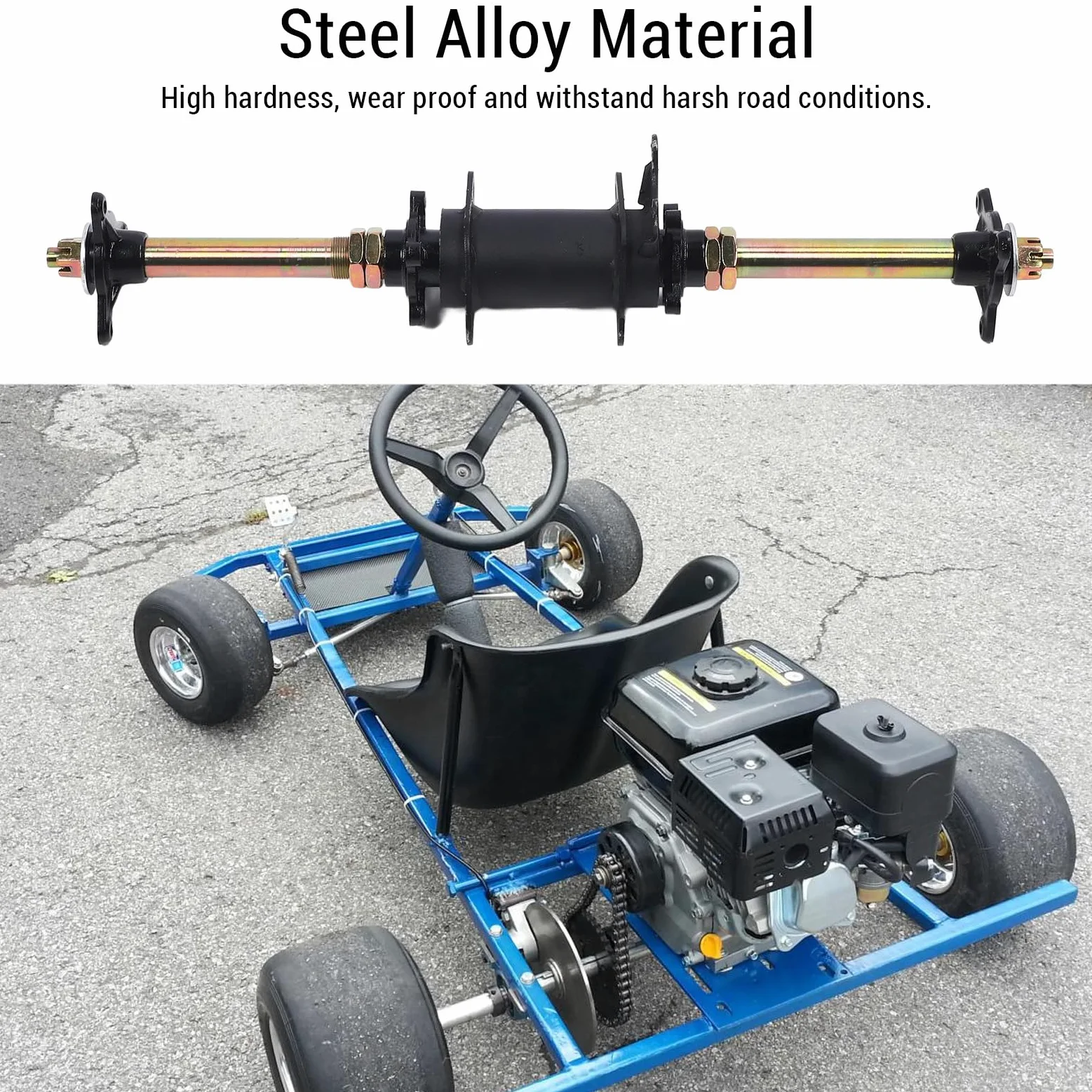 Eje de Transmisión Trasera de GO Kart, Multifuncional GO Kart Heck -EXIS -EXIS LIMISED ENTRADO PARA ATV