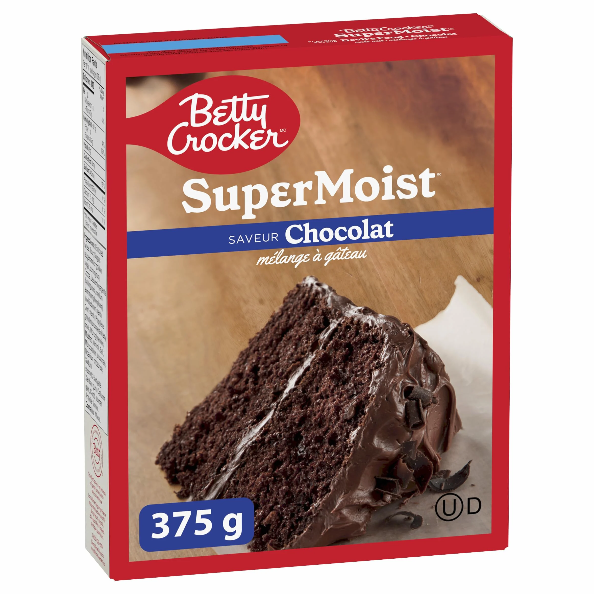 BETTY CROCKER Mezcla para tartas chocolate súper húmedo 375g
