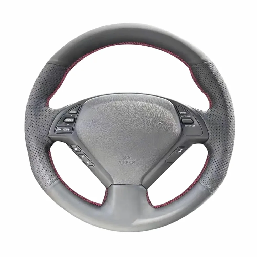 Funda para Volante de Coche Infiniti G37 G35 G25 EX35 EX25 EX37 Q60 QX50 2014 2015, PU