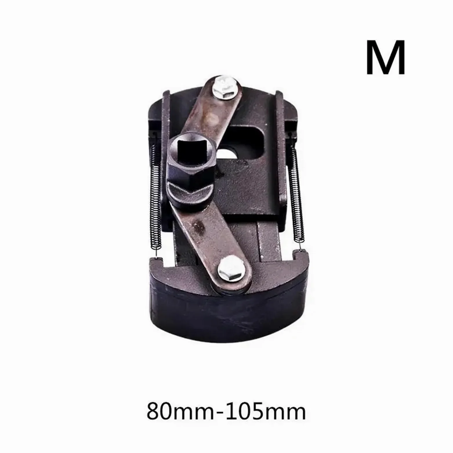 Llave para filtro de aceite Llave ajustable for filtro de aceite dos mandíbulas, removedor llaves 60-80mm, acero fundido for combustible, garras(M)