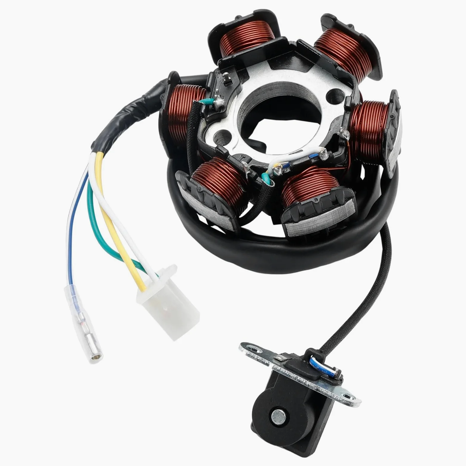 Alternador Stator Estator Compatible Con Aeon Para RS125 RS180 RSII125 RSII180 Para Utility 125 180 Para Overland 125 180 ATV 31120119-00A Generador De Estator De 4 Cables