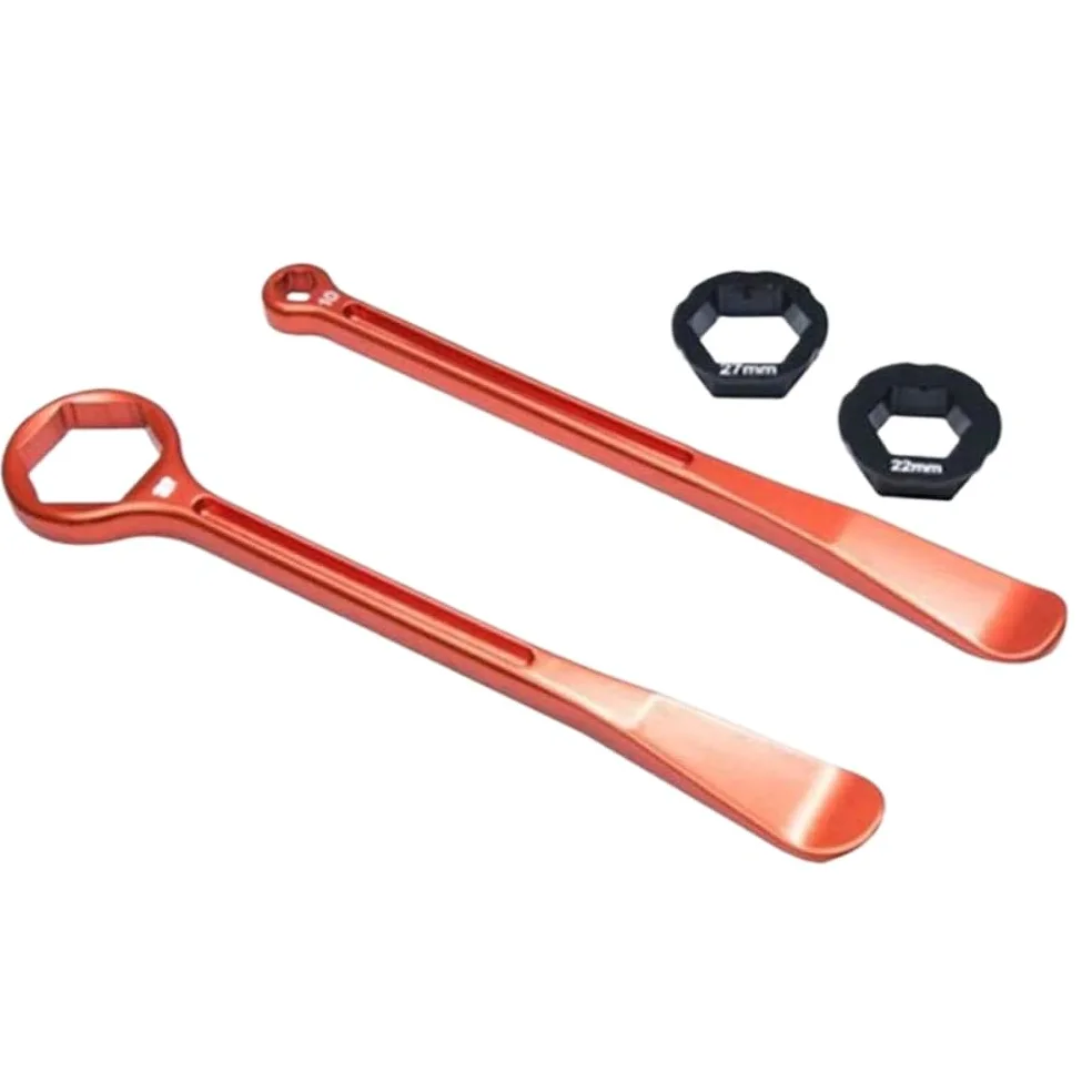 Juego de herramientas para palanca de neumáticos, 10 mm, 13 mm, 22 mm, 27 mm, 32 mm, compatible con motocicletas