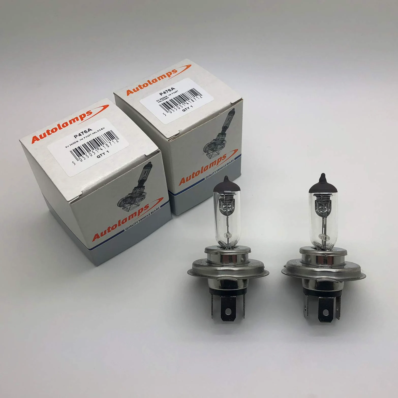 2 x 476A H4 6v 35/35w PX43T halógeno faro motocicleta coche bombilla