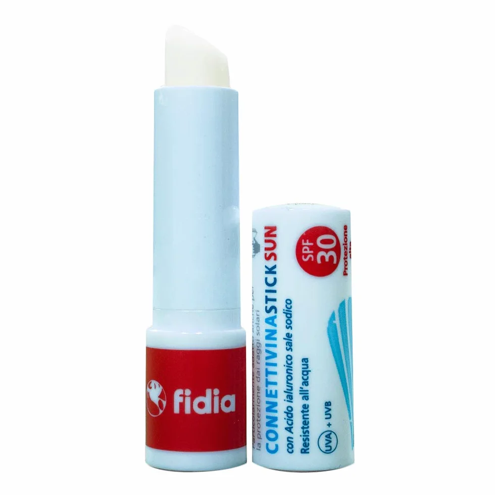 Fidia Farmacéuticos Connettivina StickSun Stick de Labios con Ácido Hialurónico 0,2% y SPF30 3g