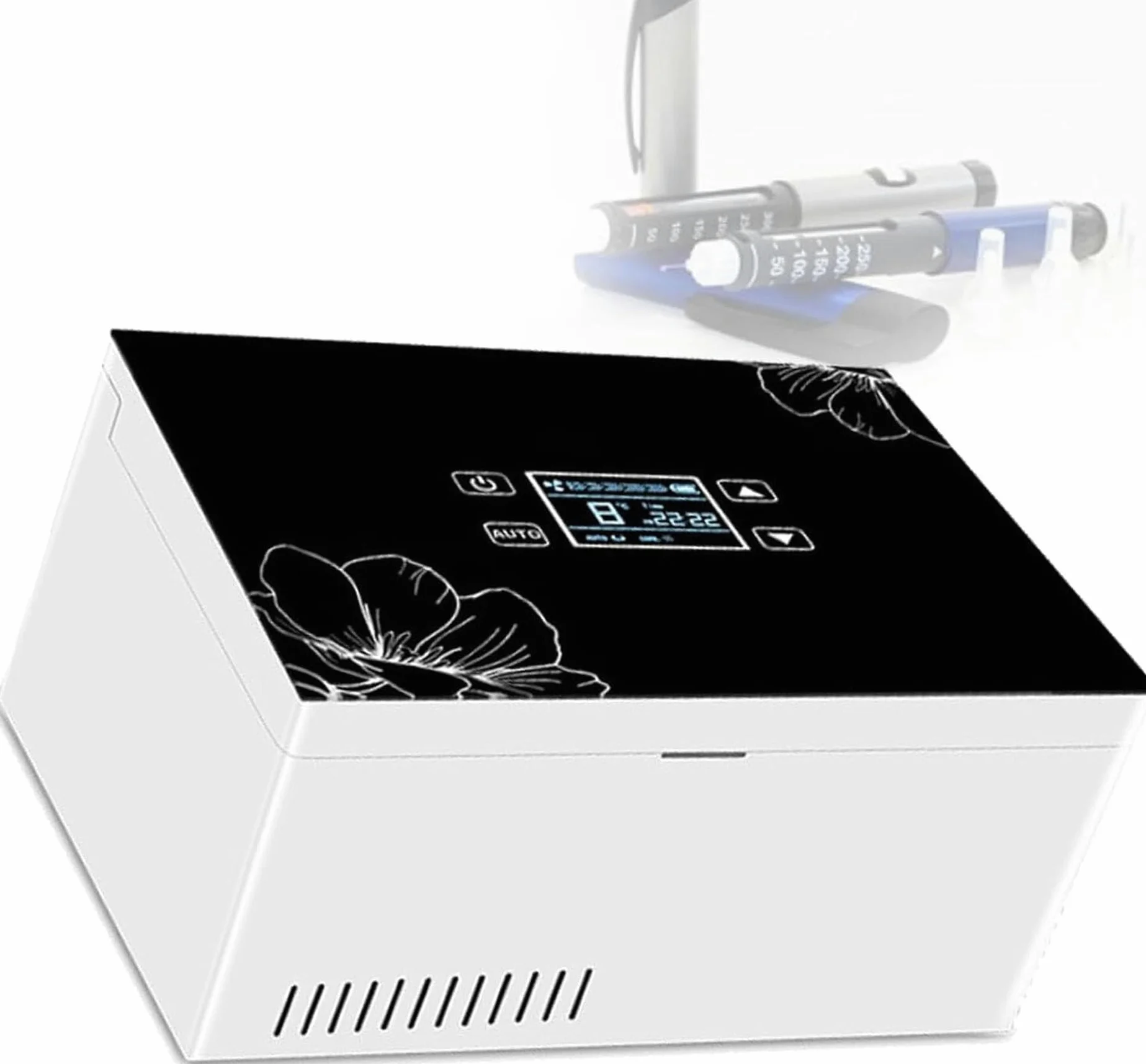 Enfriador de insulina portátil para viajes, refrigerador de medicamentos con alimentación USB, estuche frío compacto para suministros para diabéticos, funda de transporte para bolígrafos y viales de
