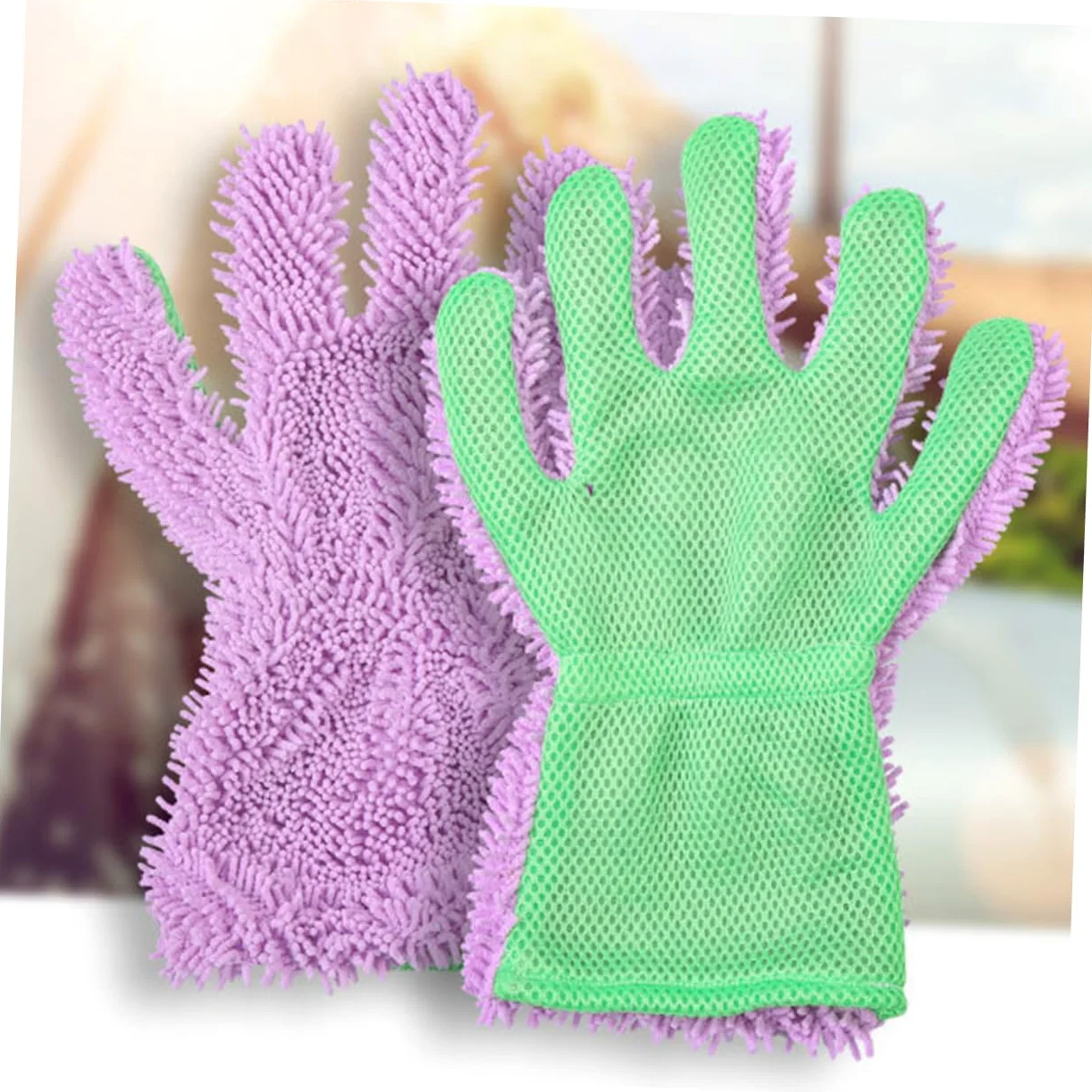Mikinona 3 Piezas Guante De Lavado De Autos De Microfibra Guantes De Lavado De Autos Guantes De Lavado Automático Guante De Limpieza del Coche