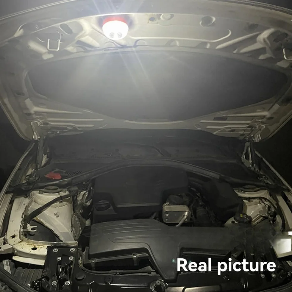 5 Luces LED de Emergencia V16, Luces de Advertencia Blancas y Amarillas con Base Magnética, Luz de Seguridad para el Tráfico