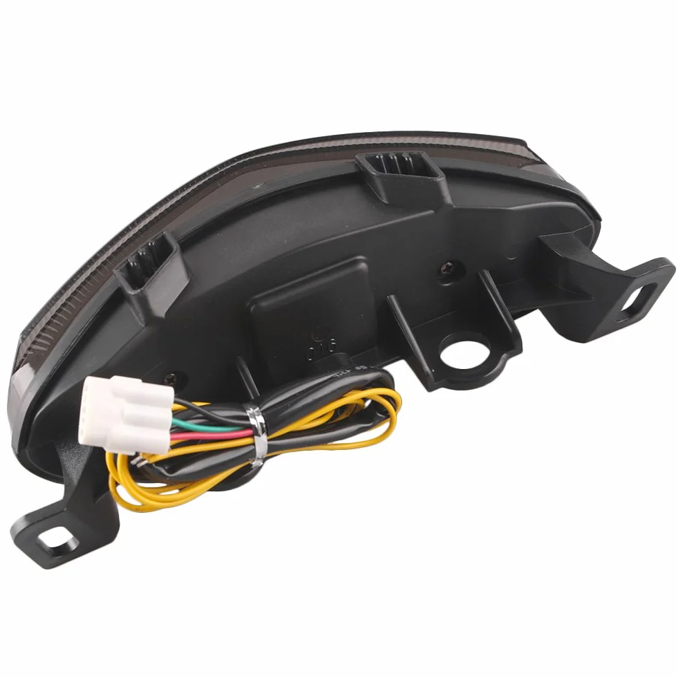 Luz trasera de señal de giro y freno de scooter, lámpara LED integrada para ER6N 2009 2010 2011